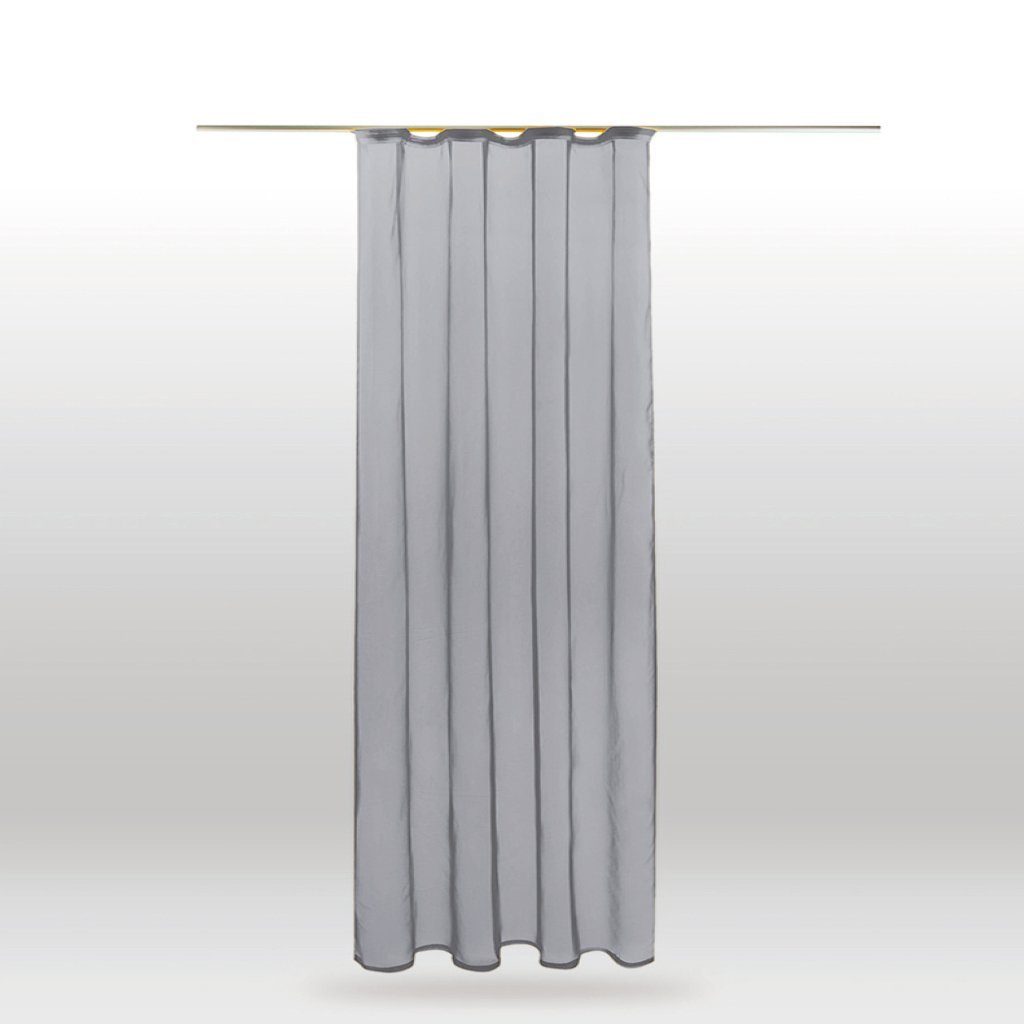 Bestlivings Gardine Noella (1 St), Kräuselband, transparent, Sichtschutz 140x245cm transparente Scheibengardine