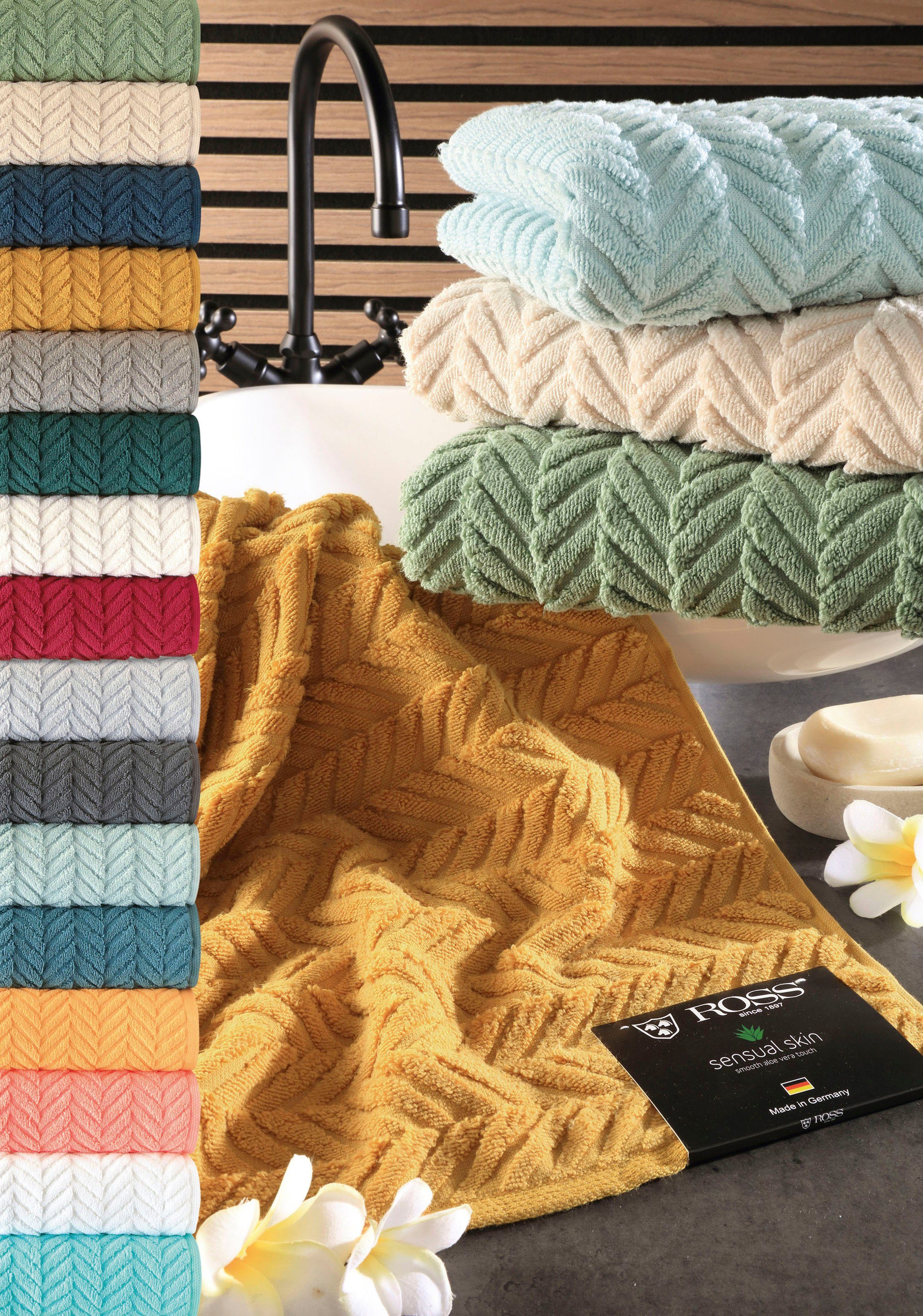 ROSS Duschtuch Sensual 9001, Frottier (1-St), 100% Baumwolle günstig online kaufen