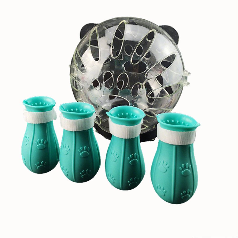 Ledander Schutzkragen Katzen-Atmungsaktiver Blasenhelm mit Silikon-Pfotenabdeckungen, verstellbare Kapuze aus Kunststoff,Baden,Rasieren,Nagelschneiden