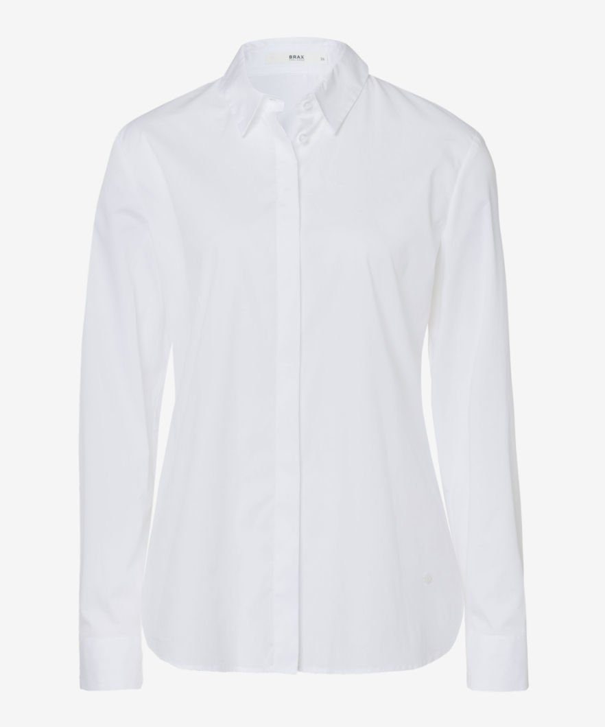 Brax Klassische Bluse Style VICTORIA, Besteht aus einer hochwertigen  Baumwolle-Elasthan Mischung | Blusen