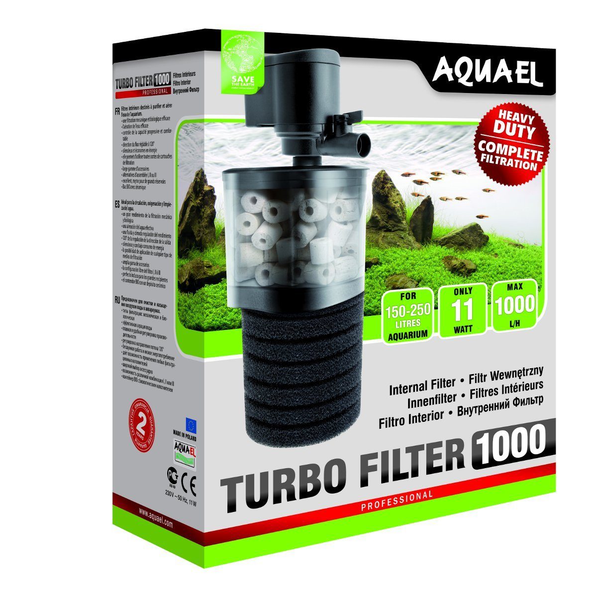 Aquariumfilter Innenfilter TURBO FILTER 1000