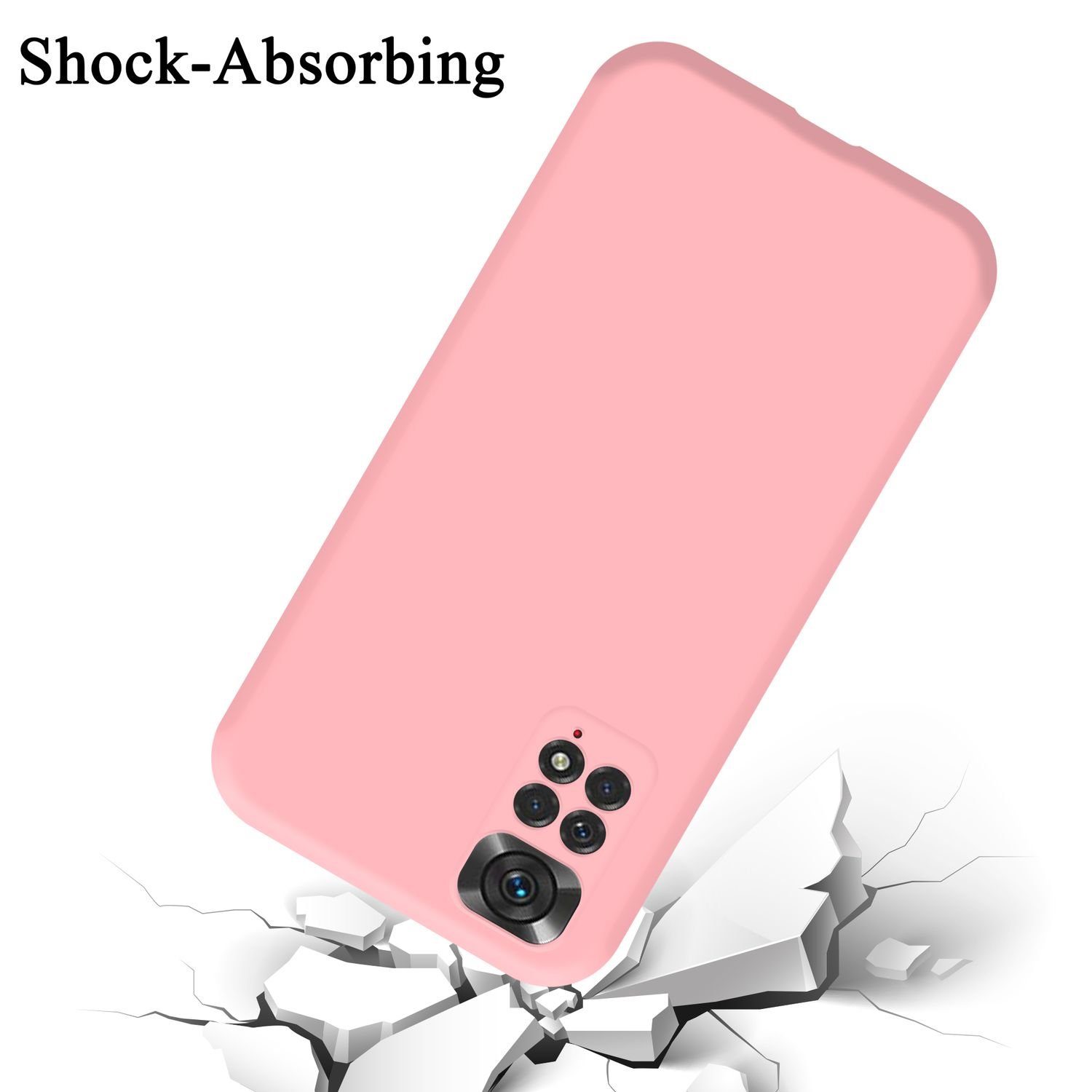 Cadorabo Handyhülle für Xiaomi RedMi NOTE 11 4G / 11S 4G Hülle Xiaomi RedMi NOTE 11 4G / 11S 4G, Flexible Hülle TPU Silikon Schutzhülle Back Cover Case