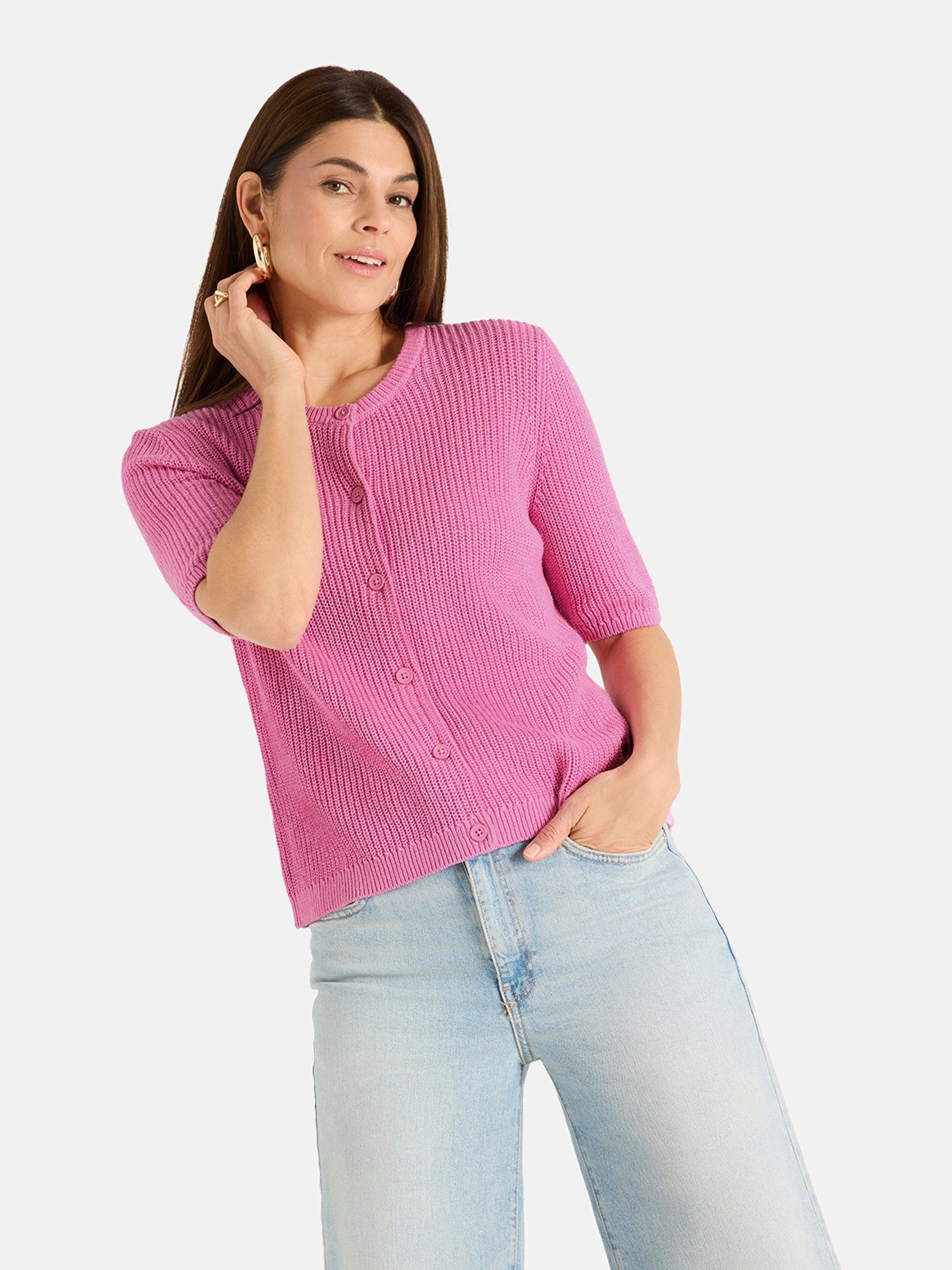 Lieblingsstück Strickjacke NinonL 70% Baumwolle, 30% Leinen