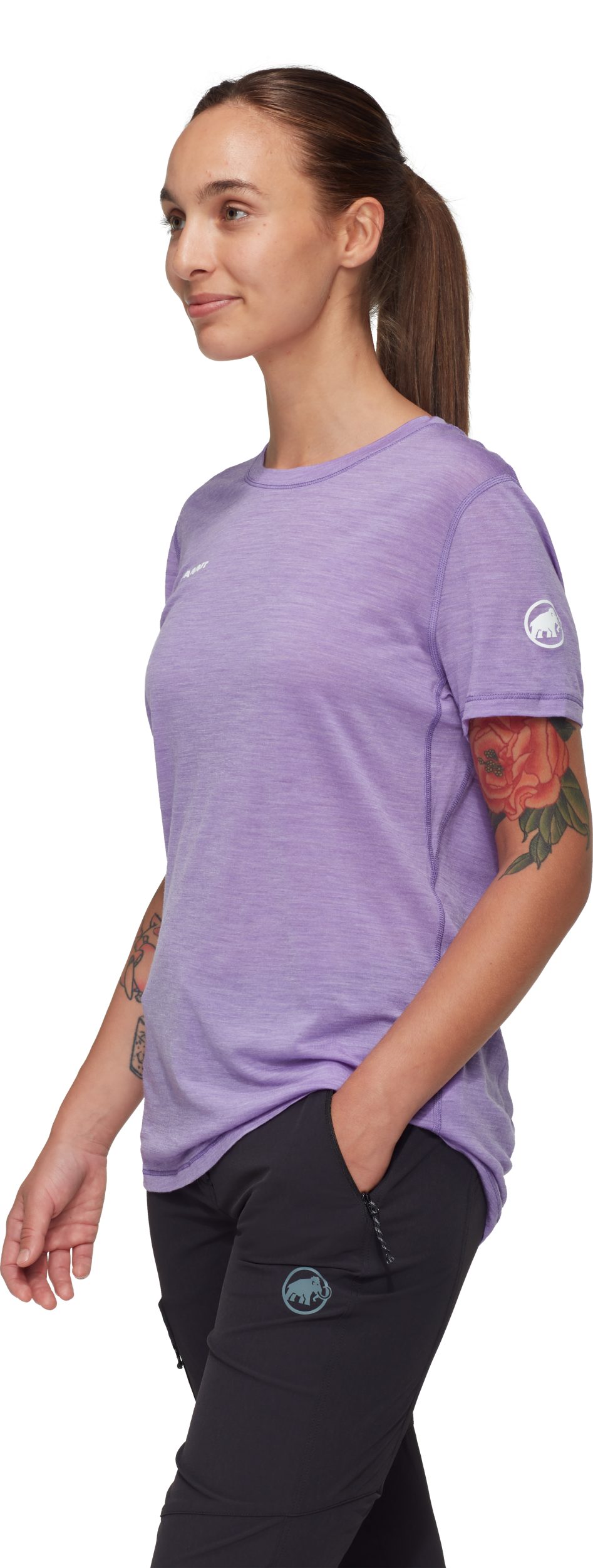 Mammut T-Shirt Tree Wool FL T-Shirt Women lavandin melange