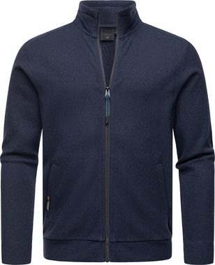 Ragwear Sweatjacke Carlow lässige Herren Kapuzenjacke mit Stehkragen