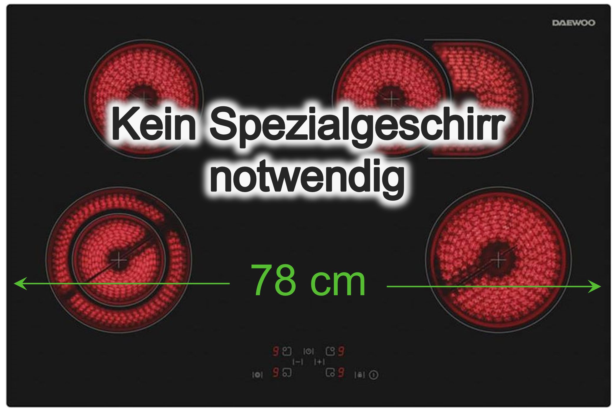 Daewoo Elektro-Kochfeld BH7VTF10BNLDE