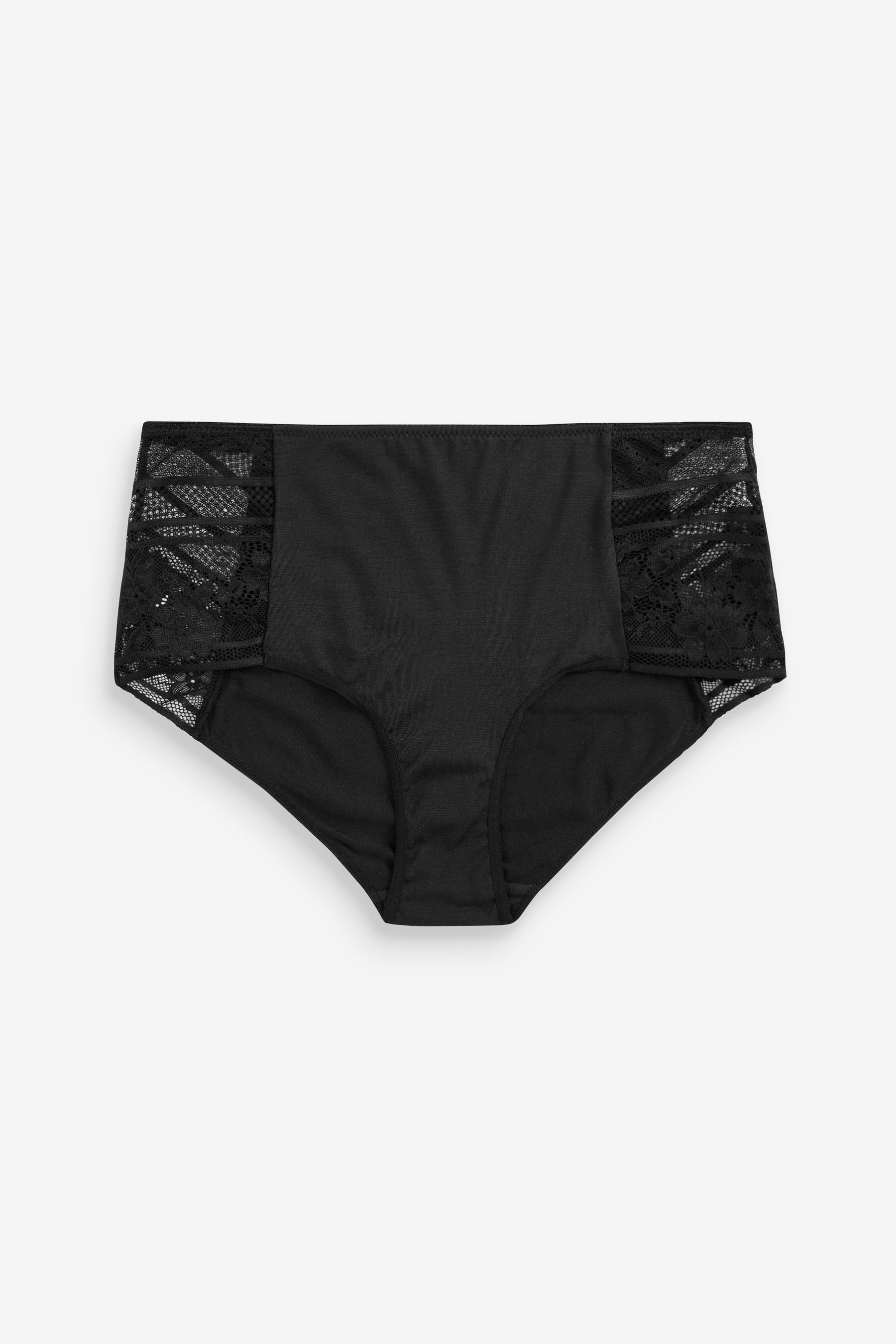 Modal Slip Black (3-St) Next 3er-Pack und aus Spitze, Slips Shorts