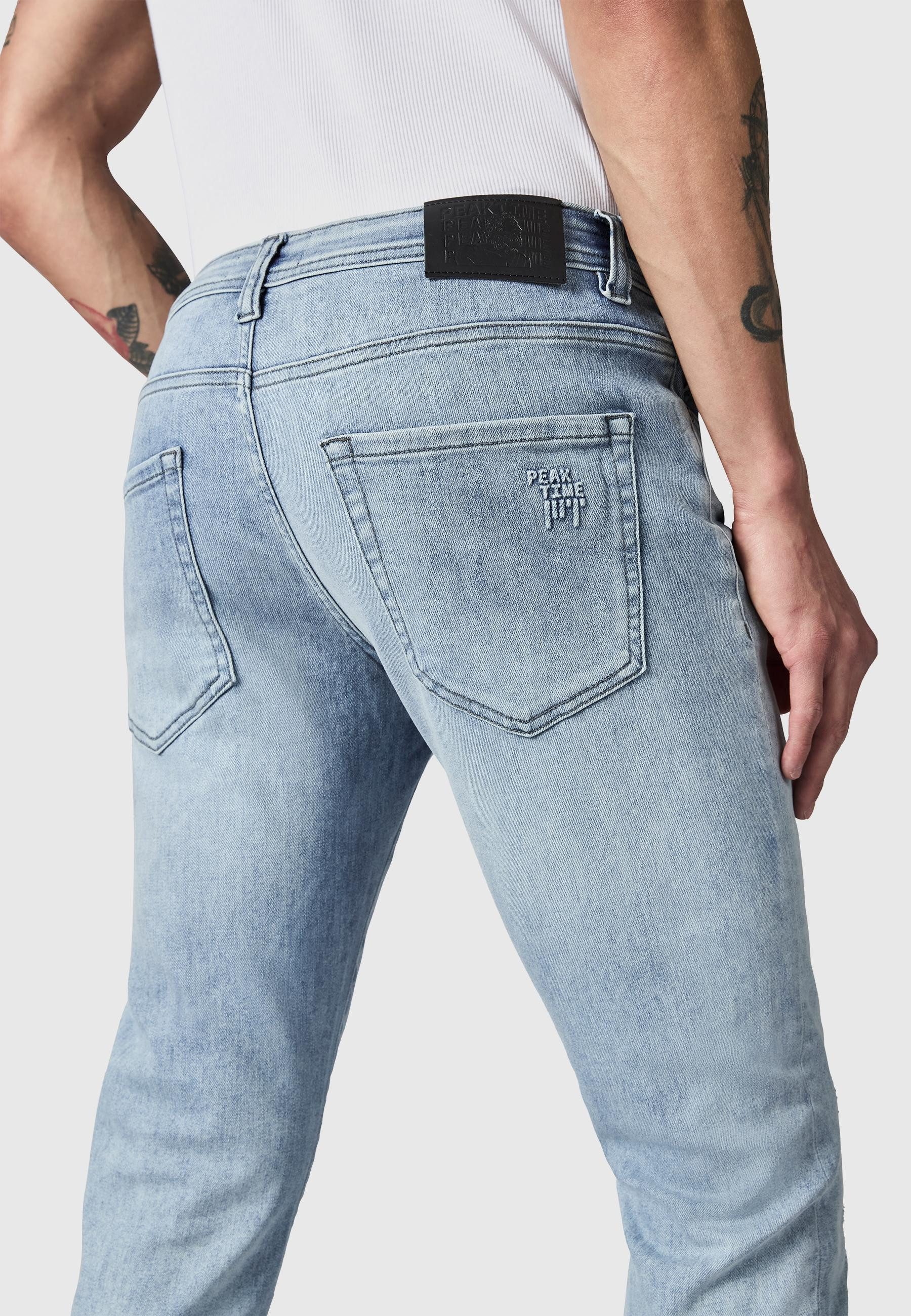 PEAK TIME Slim-fit-Jeans München Herren Jeans mit Destroyed-Optik