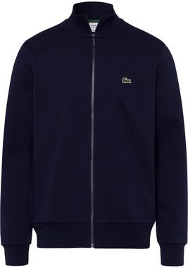 Lacoste Sweatjacke mit Lacoste Logopatch auf der Brust