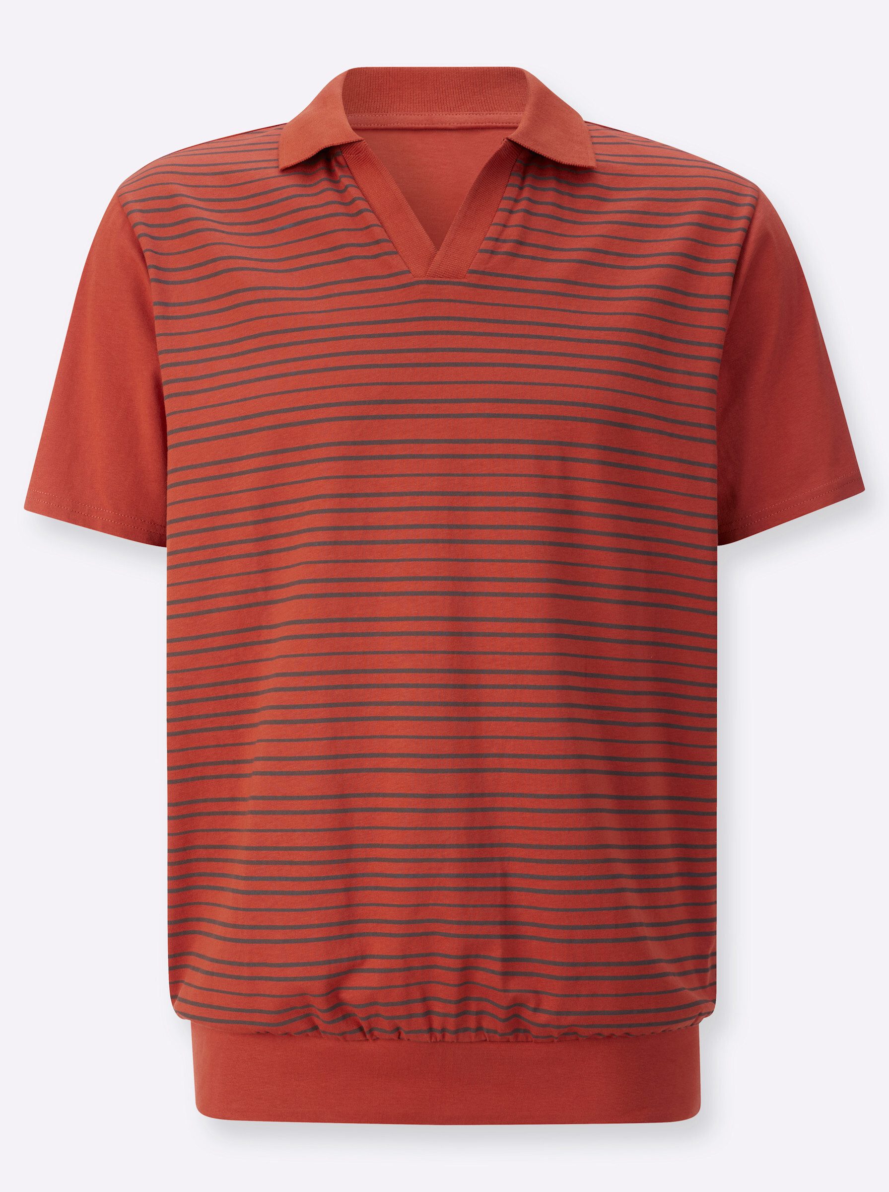 Sieh an! T-Shirt Kurzarm-Poloshirt Kurzarm