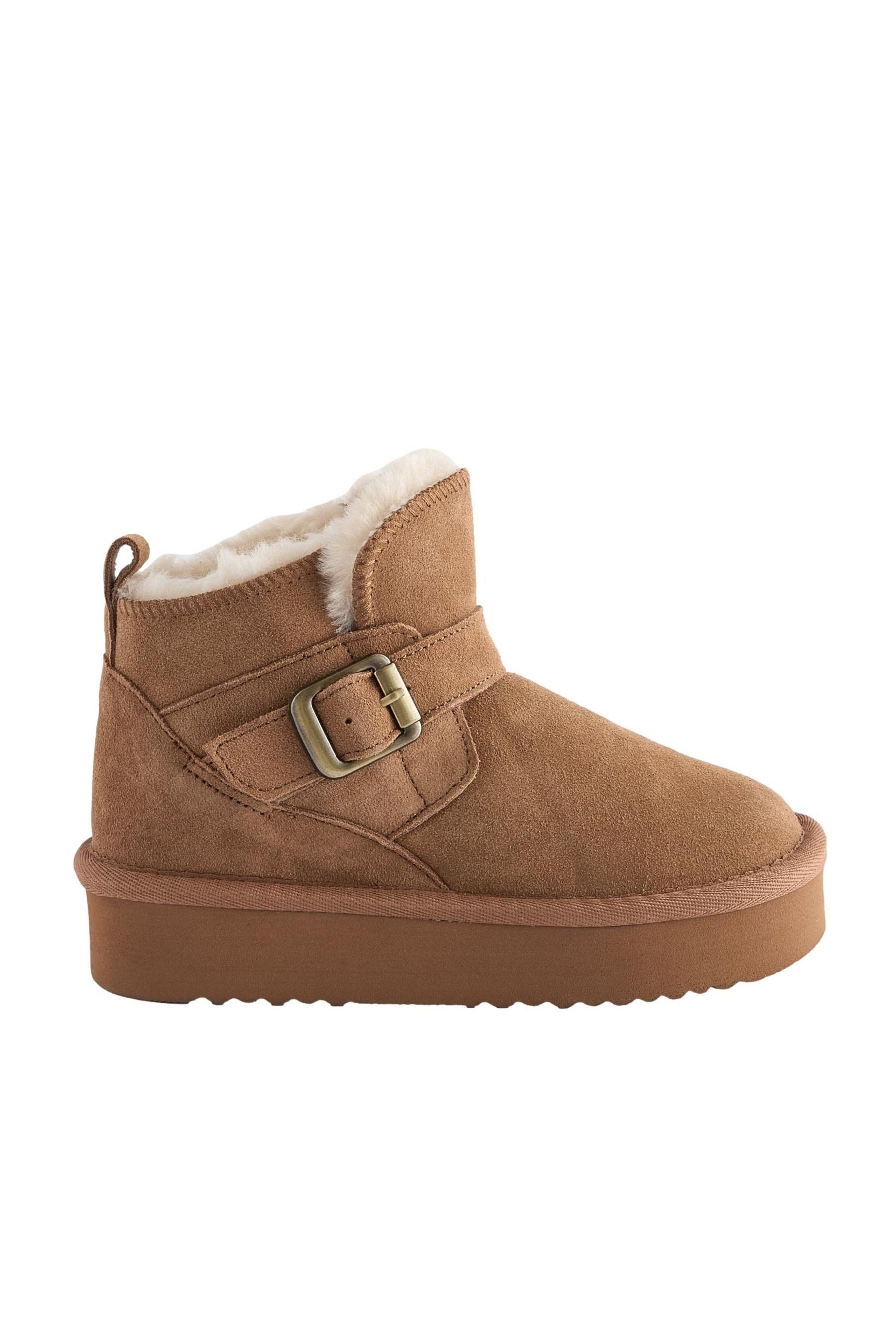 Next Schlupfstiefel aus Veloursleder mit Schnalle günstig online kaufen
