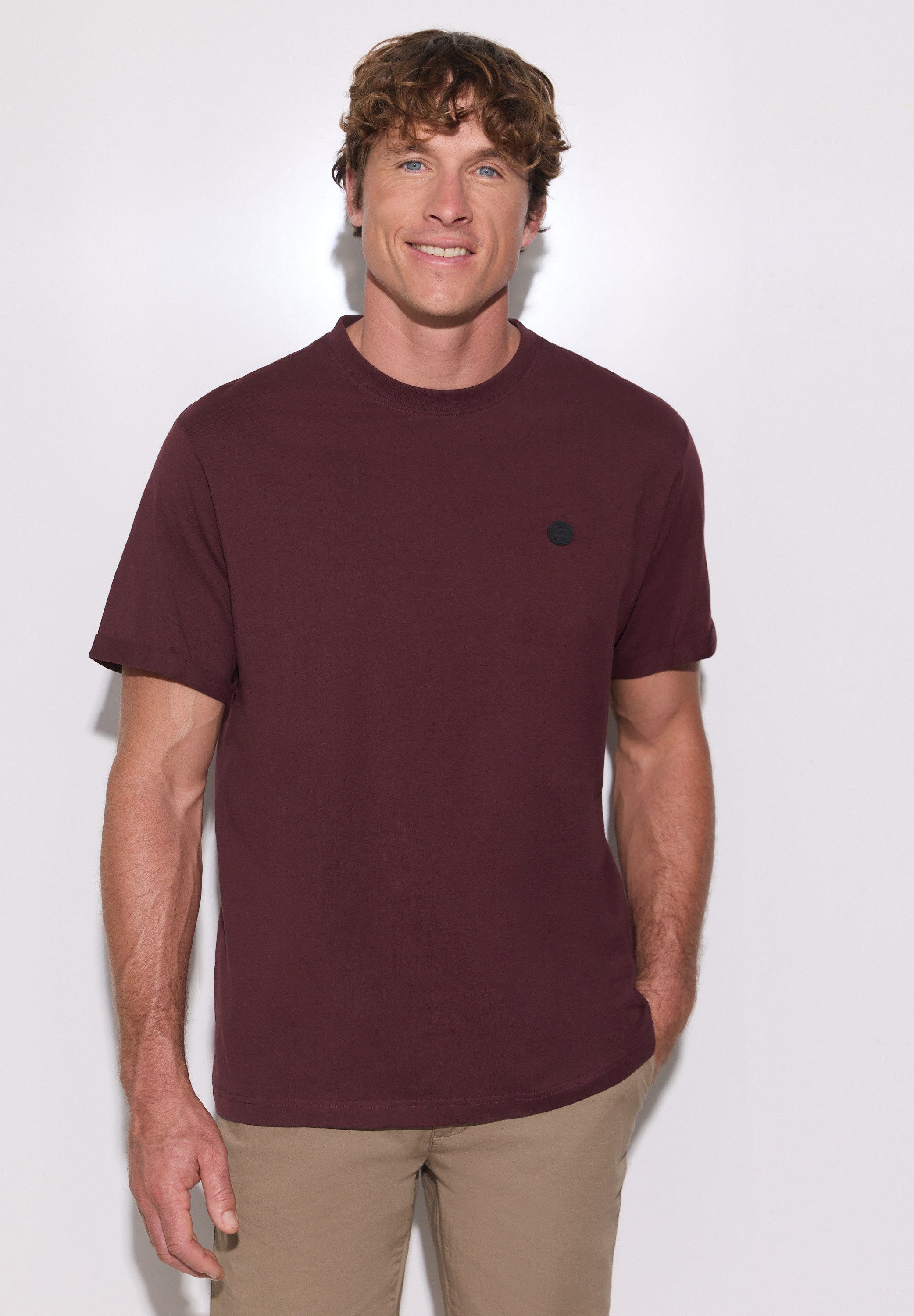 STREET ONE MEN T-Shirt aus reiner Baumwolle