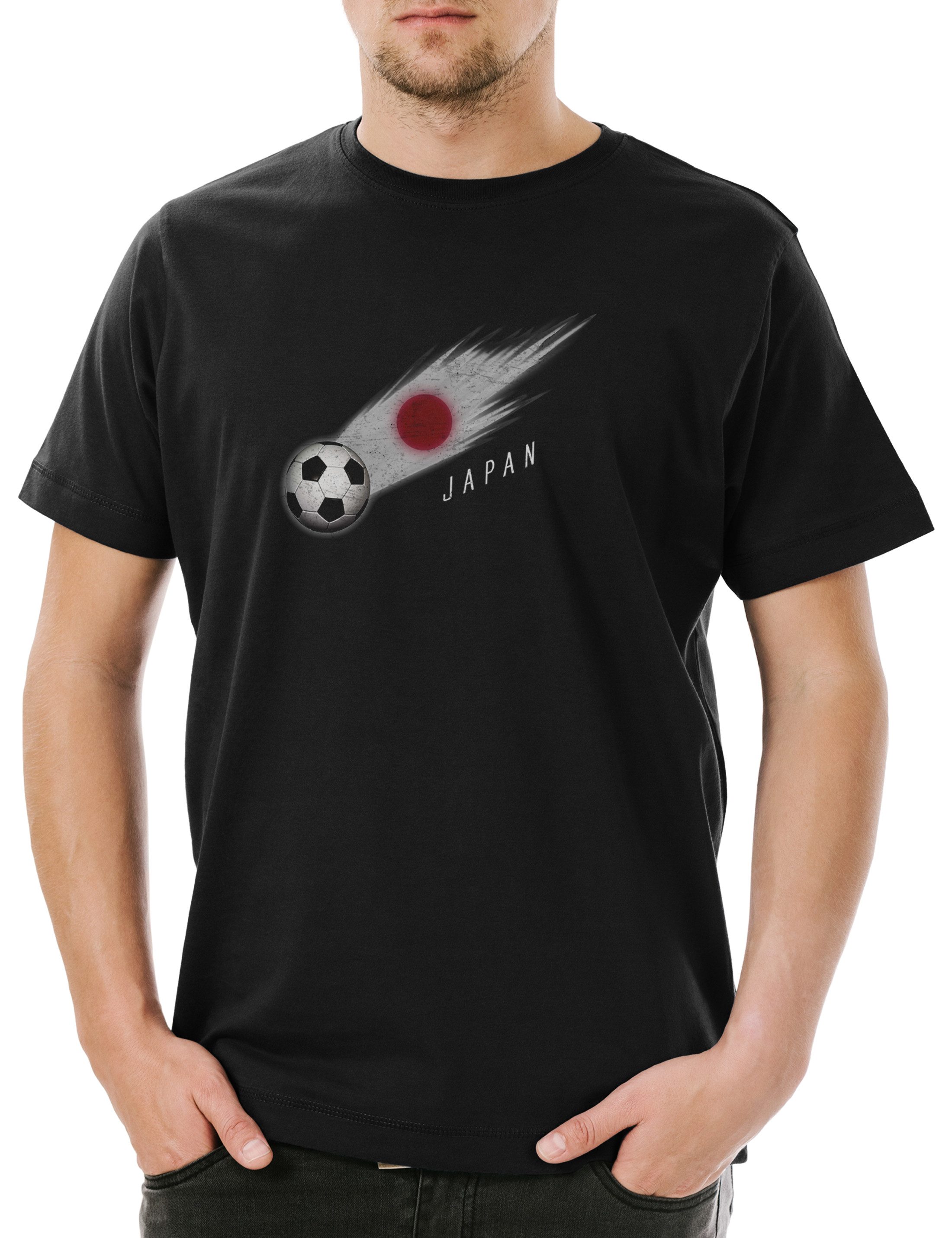 Print-Shirt Japan Football Comet I Herren T-Shirt Japanisch Japanische Japanese