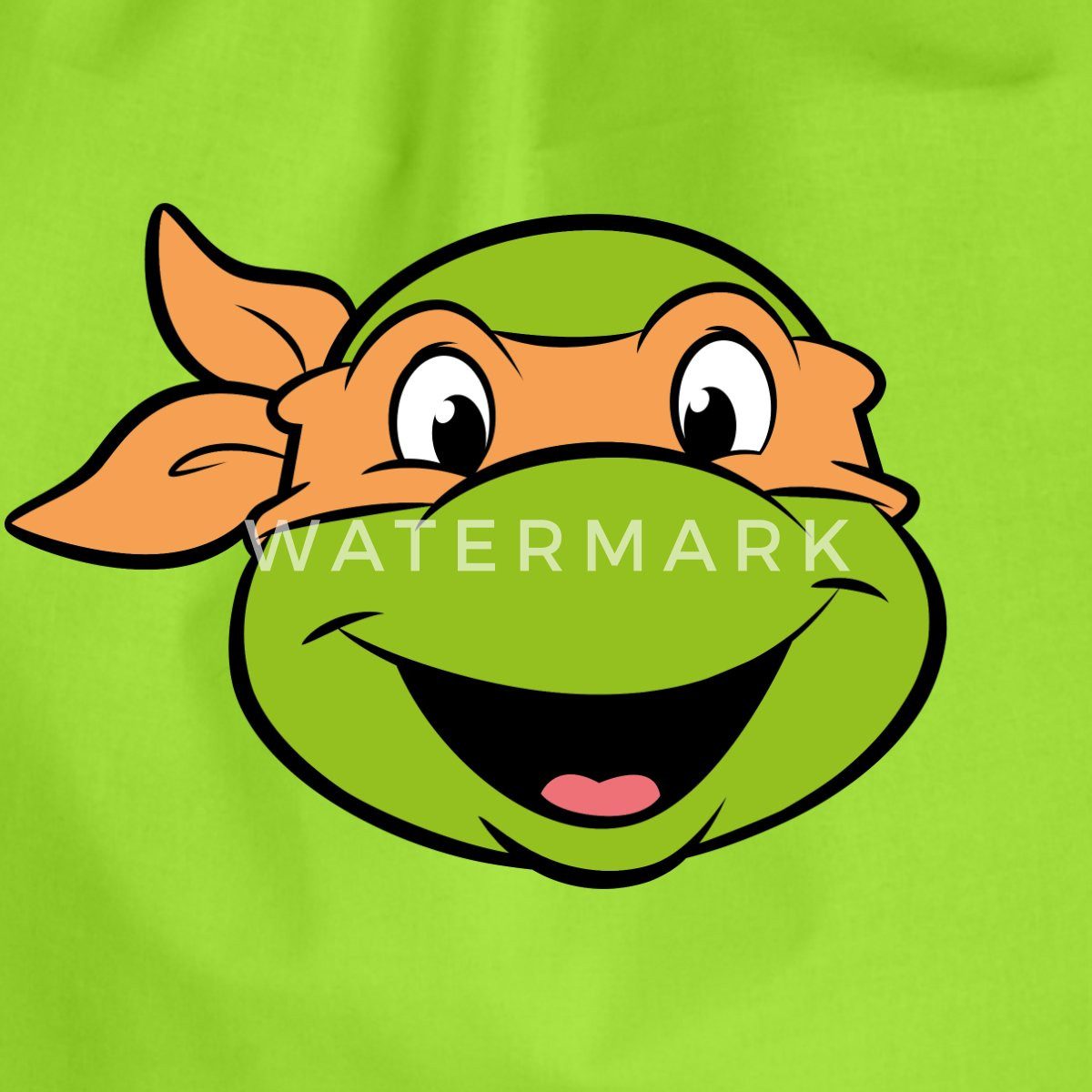 Spreadshirt Turnbeutel Teenage Mutant Ninja Turtles Michelangelo Kostüm Karneval Turnbeutel (1-tlg)