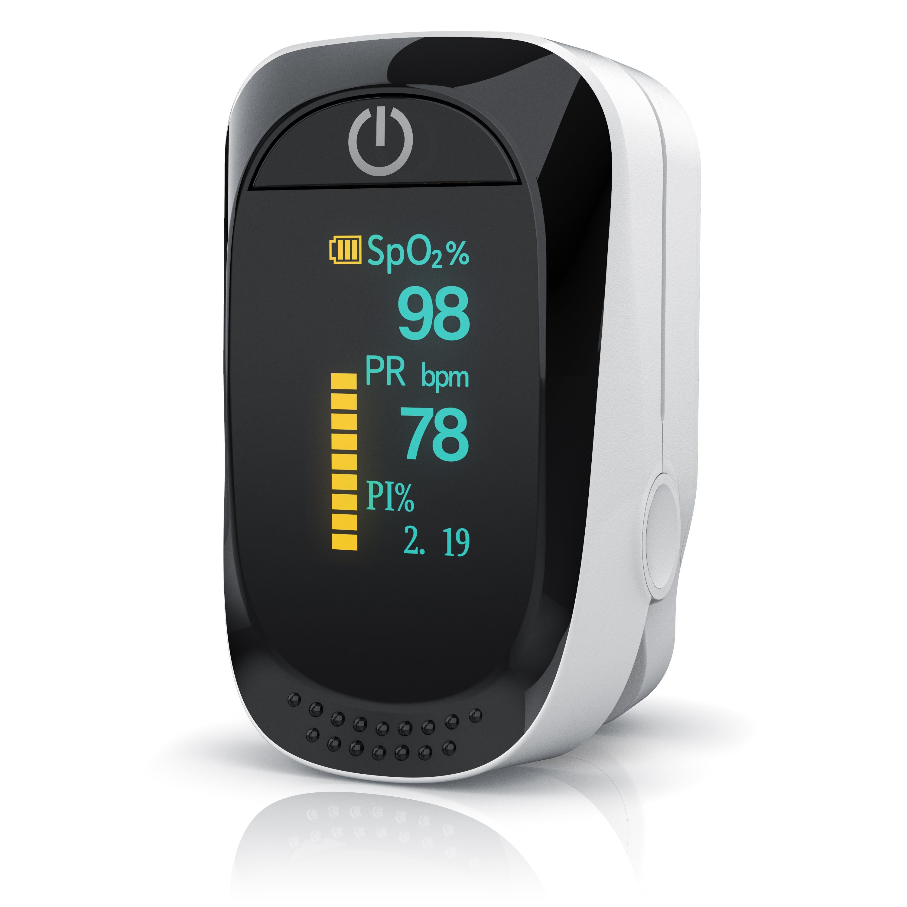 Medicinalis Pulsoximeter, Finger SpO2 Pulsmesser, Fingerpulsoximeter, Puls & Sauerstoffsättigung