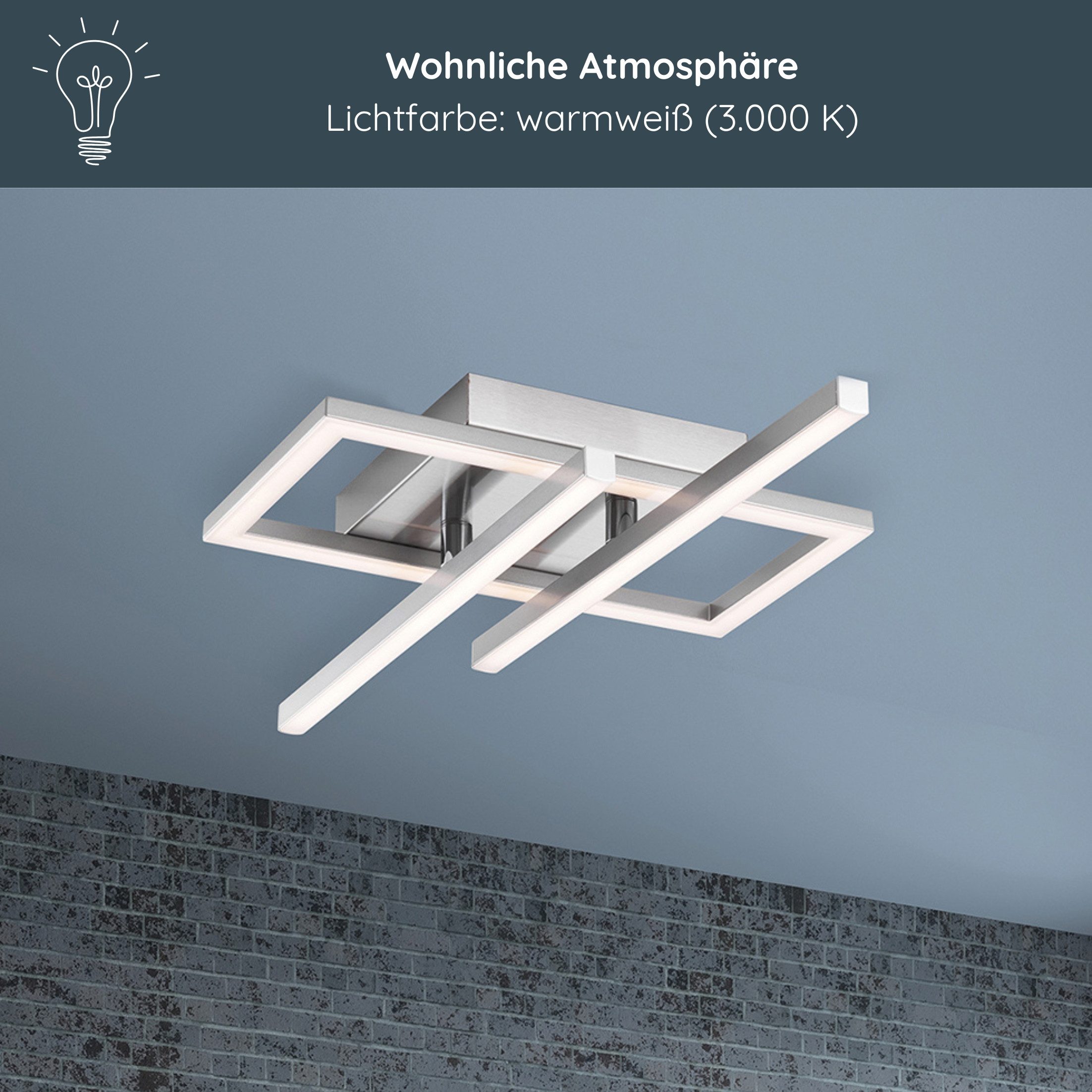 MeLiTec LED Deckenleuchte D133, LED wechselbar, günstig online kaufen