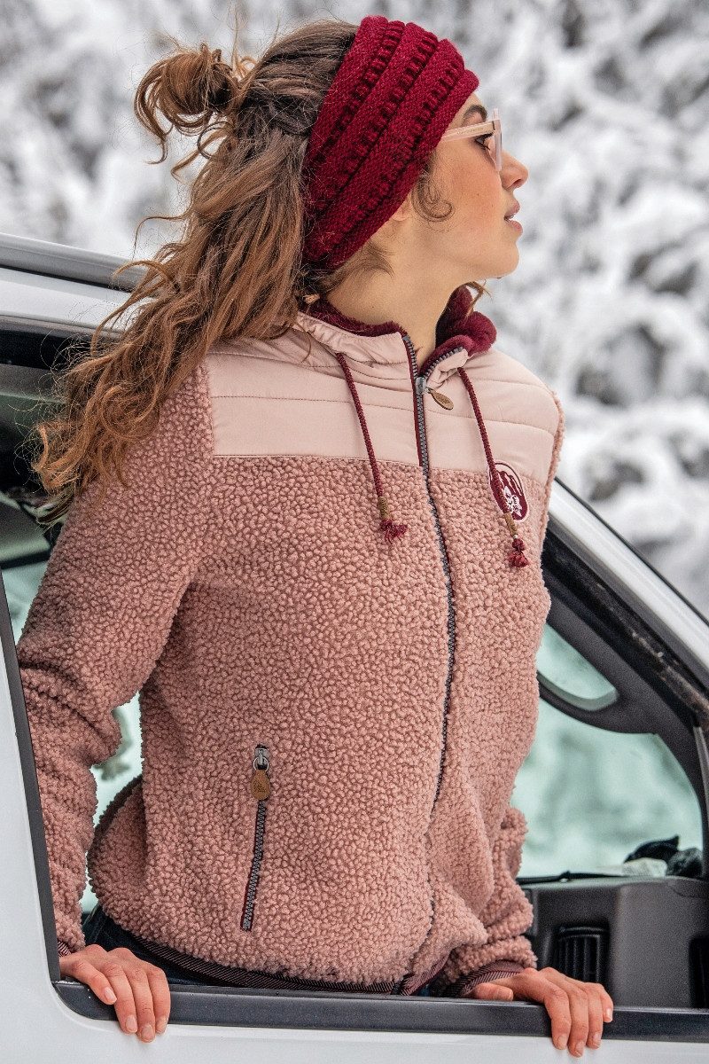 Outdoorjacke Plüschjacke - FALKENSTEIN - rosa