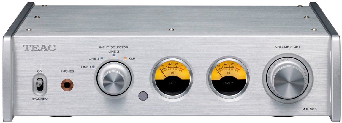 TEAC AX-505 Vollverstärker silberfarben