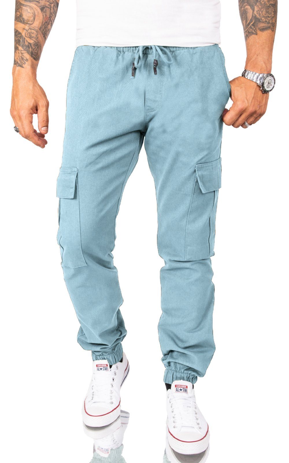Cargohose Herren Caroghose mit Taschen RC-2082