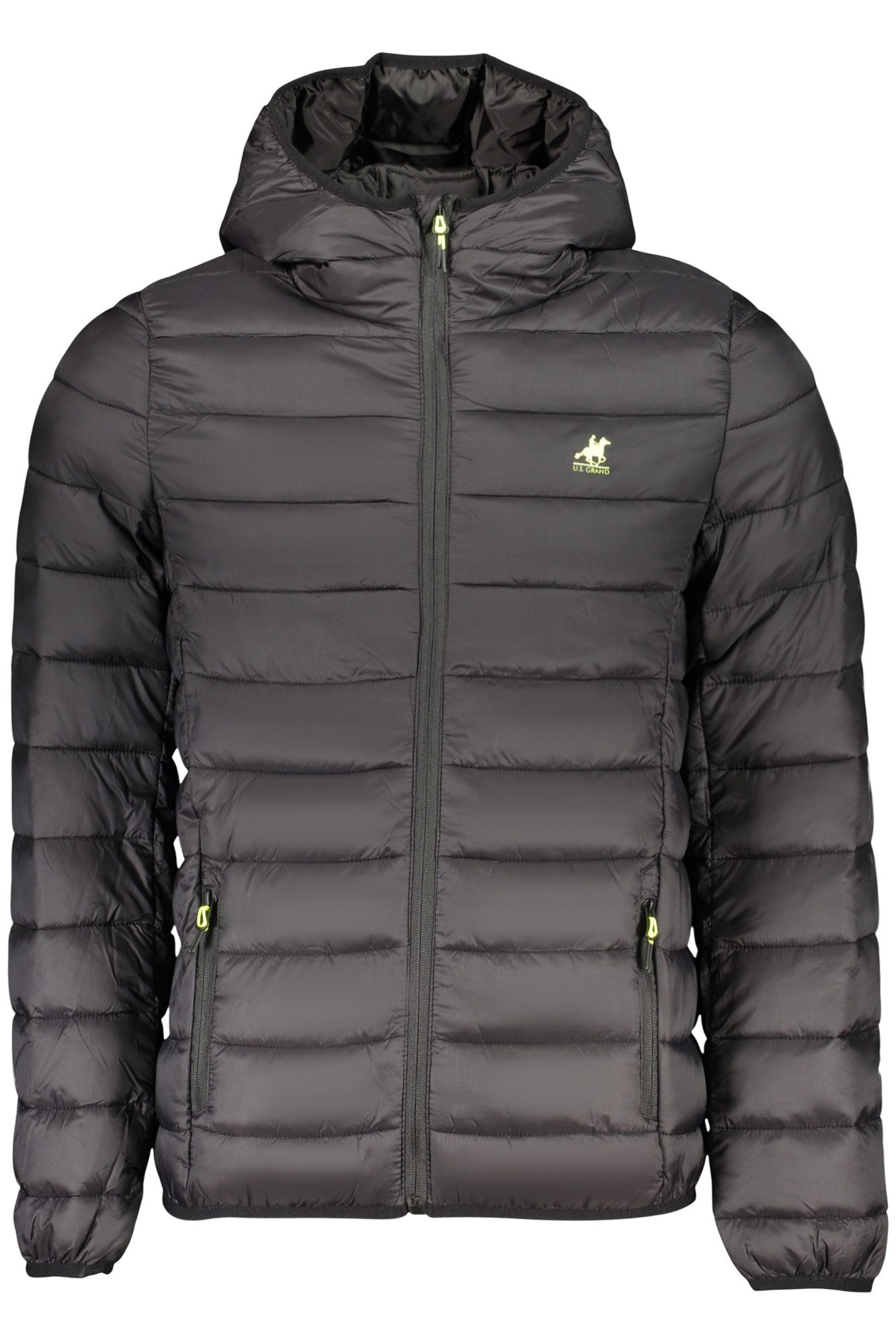 U.S. Polo Outdoorjacke Stylische schwarze Herrenjacke mit Kapuze – Leicht & praktisch