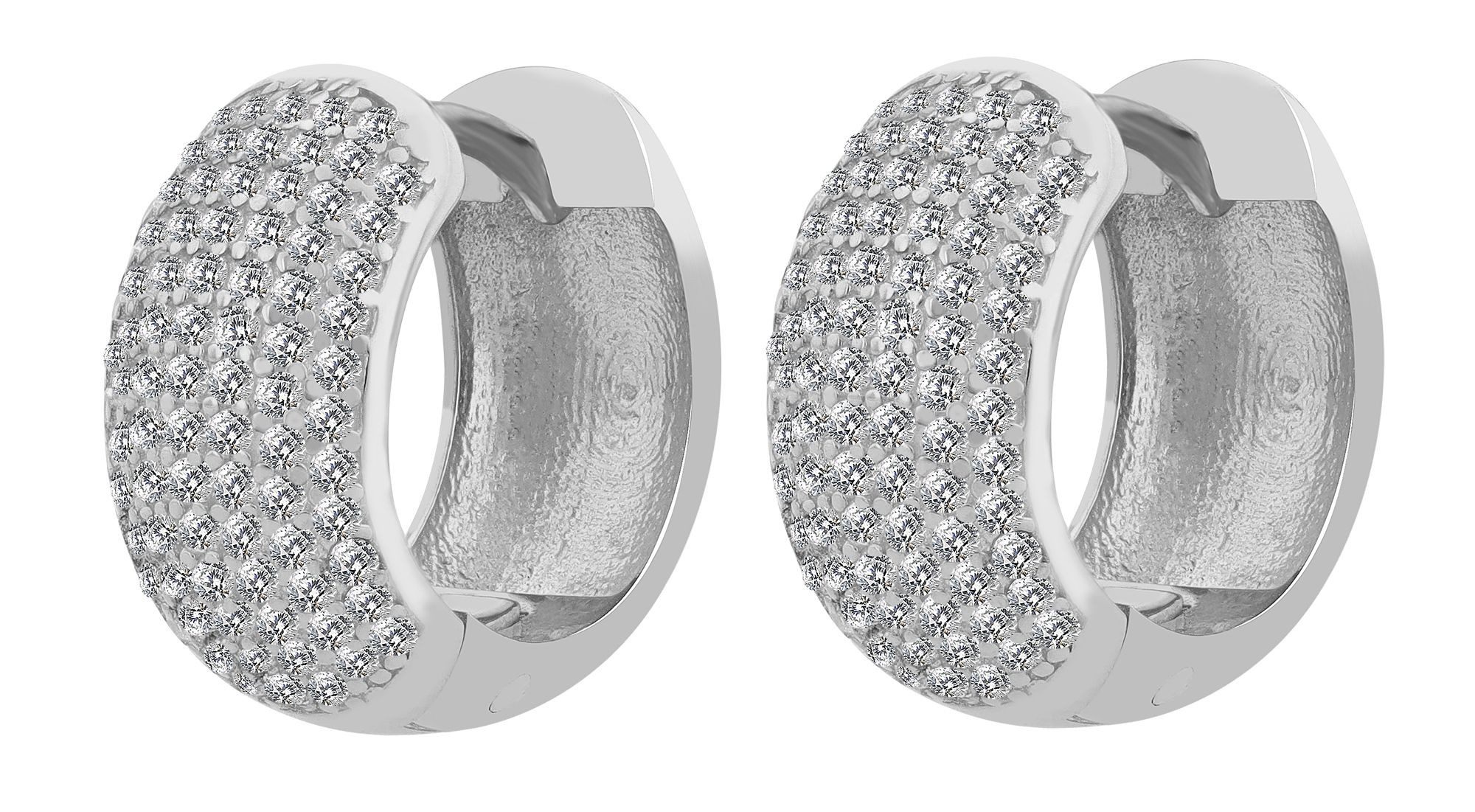AKZENT Ohrring-Set "Lavande" aus 925 Sterlingsilber, rhodiniert, langlebig (Paar, inkl. Schmuckbox), Damen Ohrring