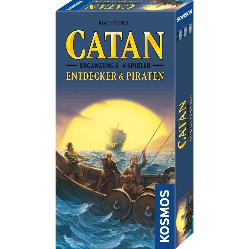 Kosmos Spiel, CATAN Entdecker & Piraten Ergänzung für 5-6 Spieler, Erweiterung Strategiespiel Brettspiel ab 10 Jahren | Spiele