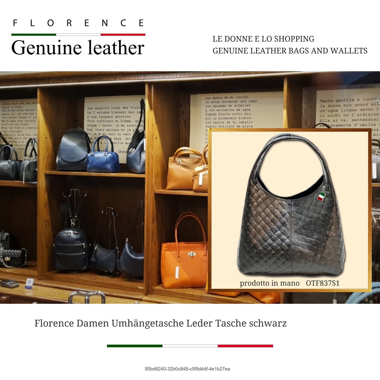 FLORENCE Schultertasche Florence Damen Schultertasche Leder (Schultertasche günstig online kaufen