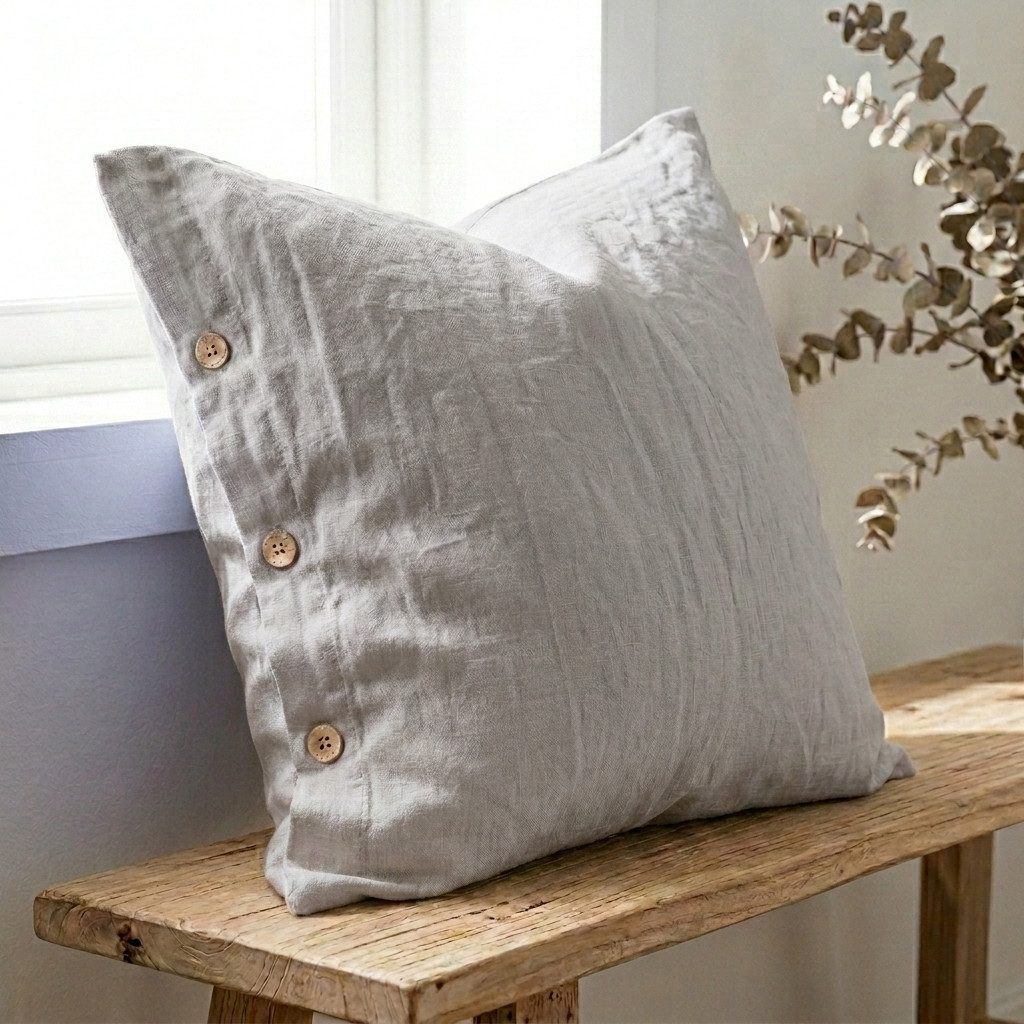 Interior by Hakito Kissenbezug 100% reine Leinen 180g/m² GOTS BIO zertifiziert – Bild 5 von 5