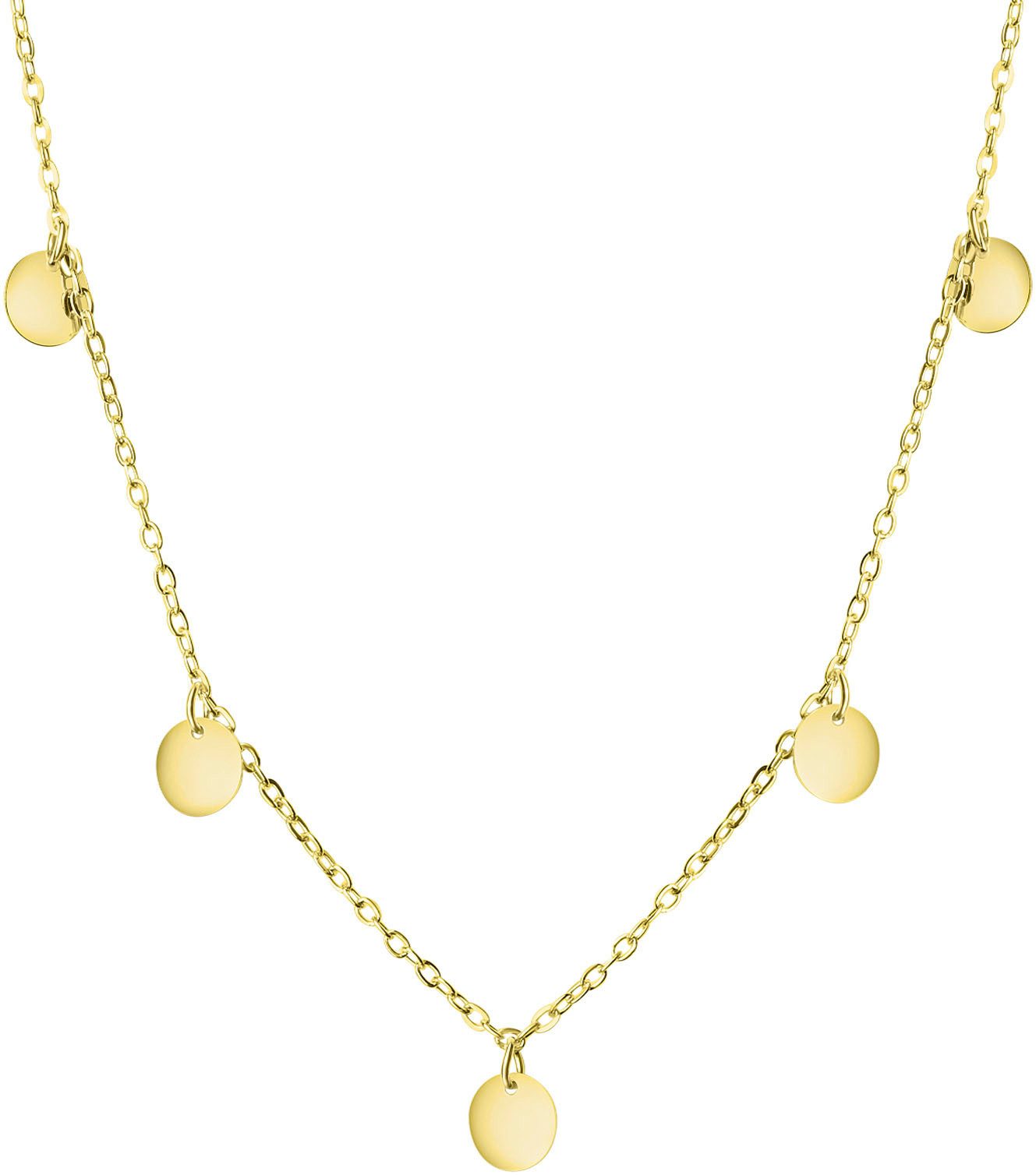 Firetti Kette mit Anhänger Schmuck Geschenk Silber 925 Halsschmuck Halskette Plättchen
