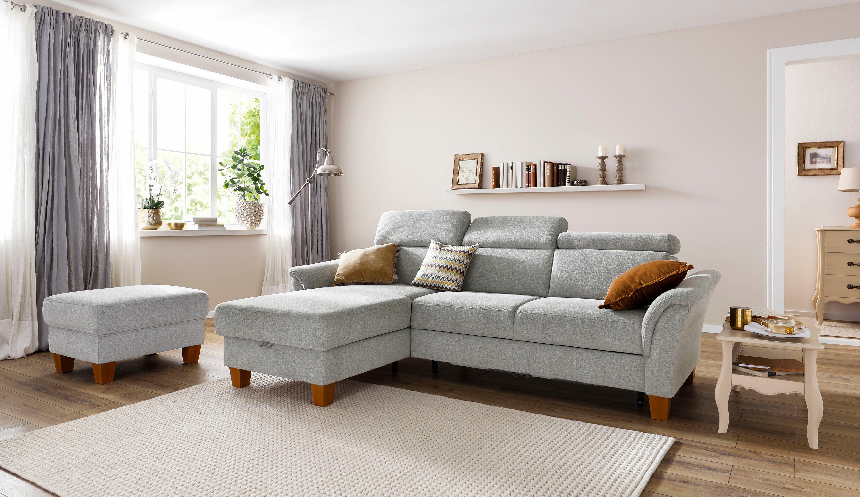Home affaire Ecksofa Conville L-Form, Federkern, günstig online kaufen