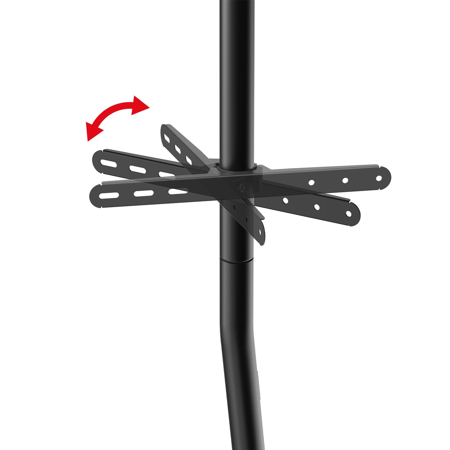 Maclean TV-Ständer MC-494, (bis 70 Zoll, Bodenständer TV-Halterung 32-70'' 40kg)