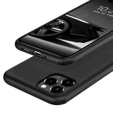 CoolGadget Handyhülle Black Series Handy Hülle für Apple iPhone 11 Pro Max 6,5 Zoll, Edle Silikon Schlicht Robust Schutzhülle für iPhone 11 Pro Max Hülle