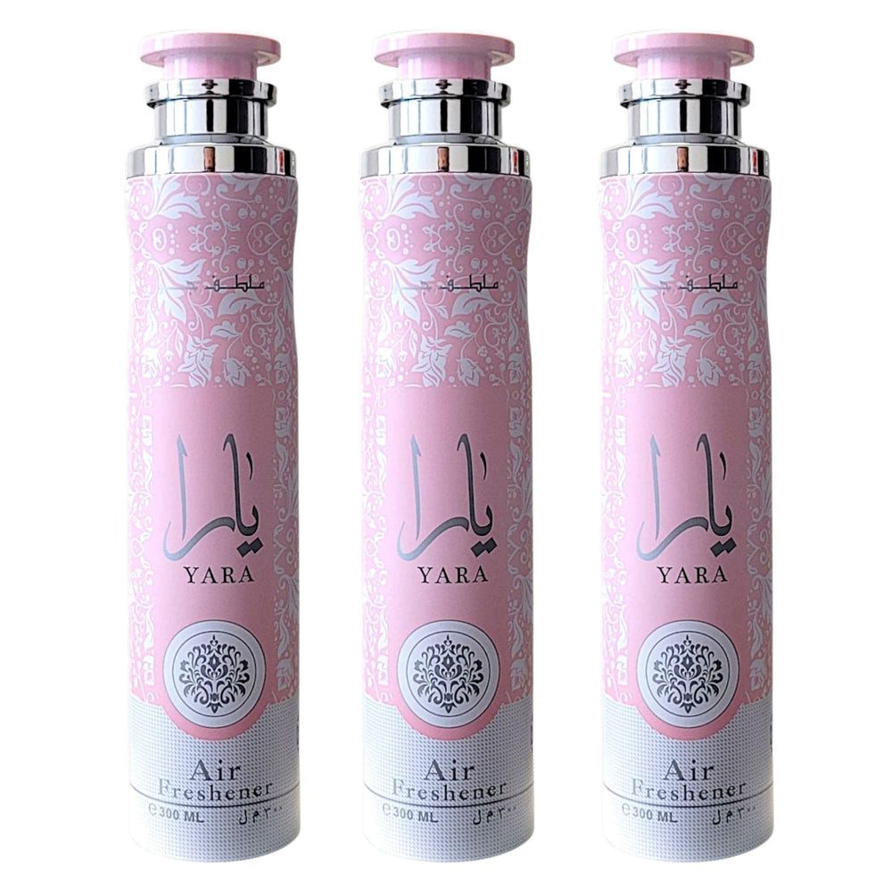 Lattafa Raumduft YARA Raumspray Set Lufterfrischer 3x300ml