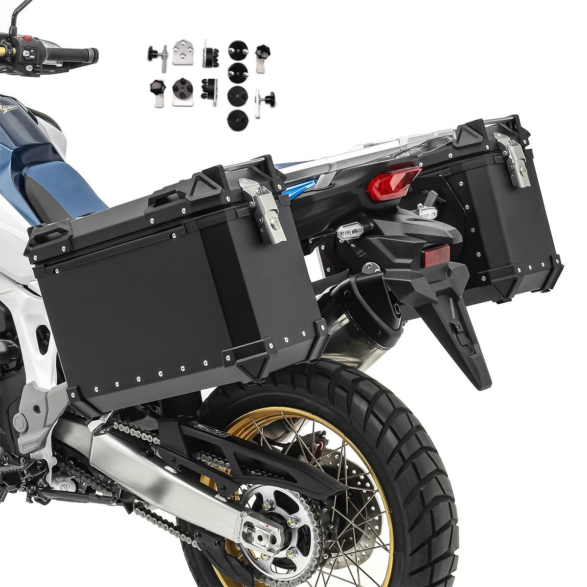 Bagtecs Kofferset Motorrad Alukoffer Set 30-38L # XW30-38 schwarz
