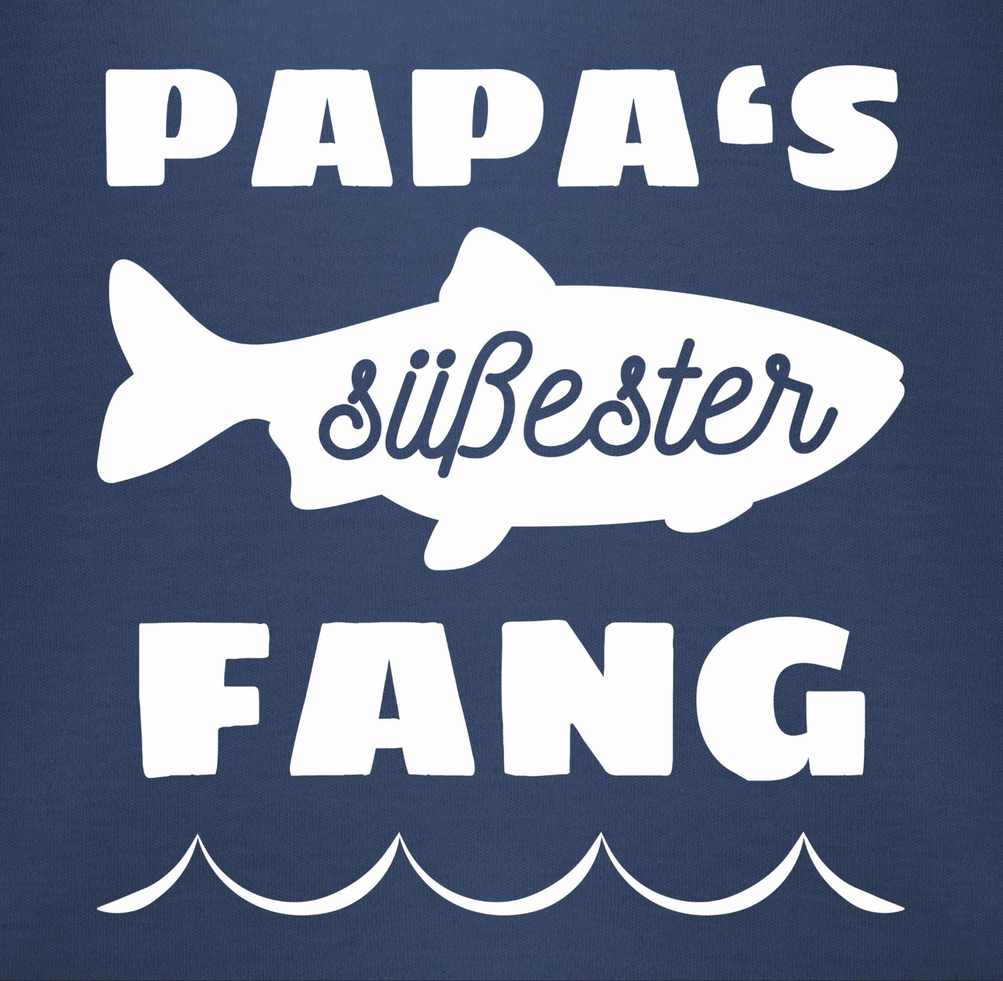Fang Papas Blau Navy T-Shirt Shirtracer Vatertag 1 süßester Geschenk Baby