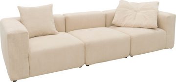 RAUM.ID Big-Sofa Gerrid, Cord-Bezug, bestehend aus Modulen: 2 Eck- und ein Mittelelement