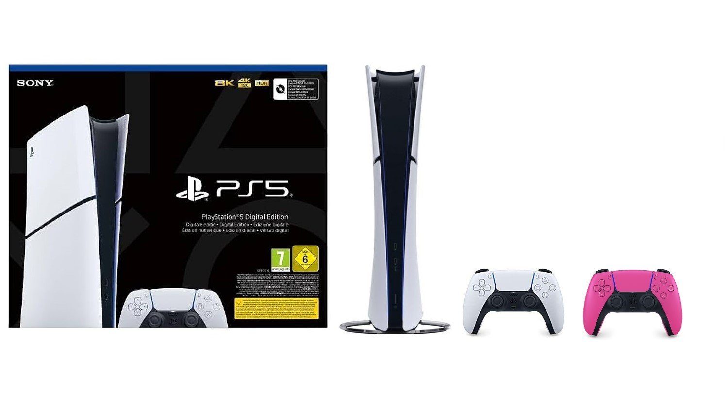 Playstation Playstation 5 Digital (Slim) (inkl. zweiten Контроллеры - Farbe wählbar), inkl. zweiten Контроллеры - Farbe wählbar