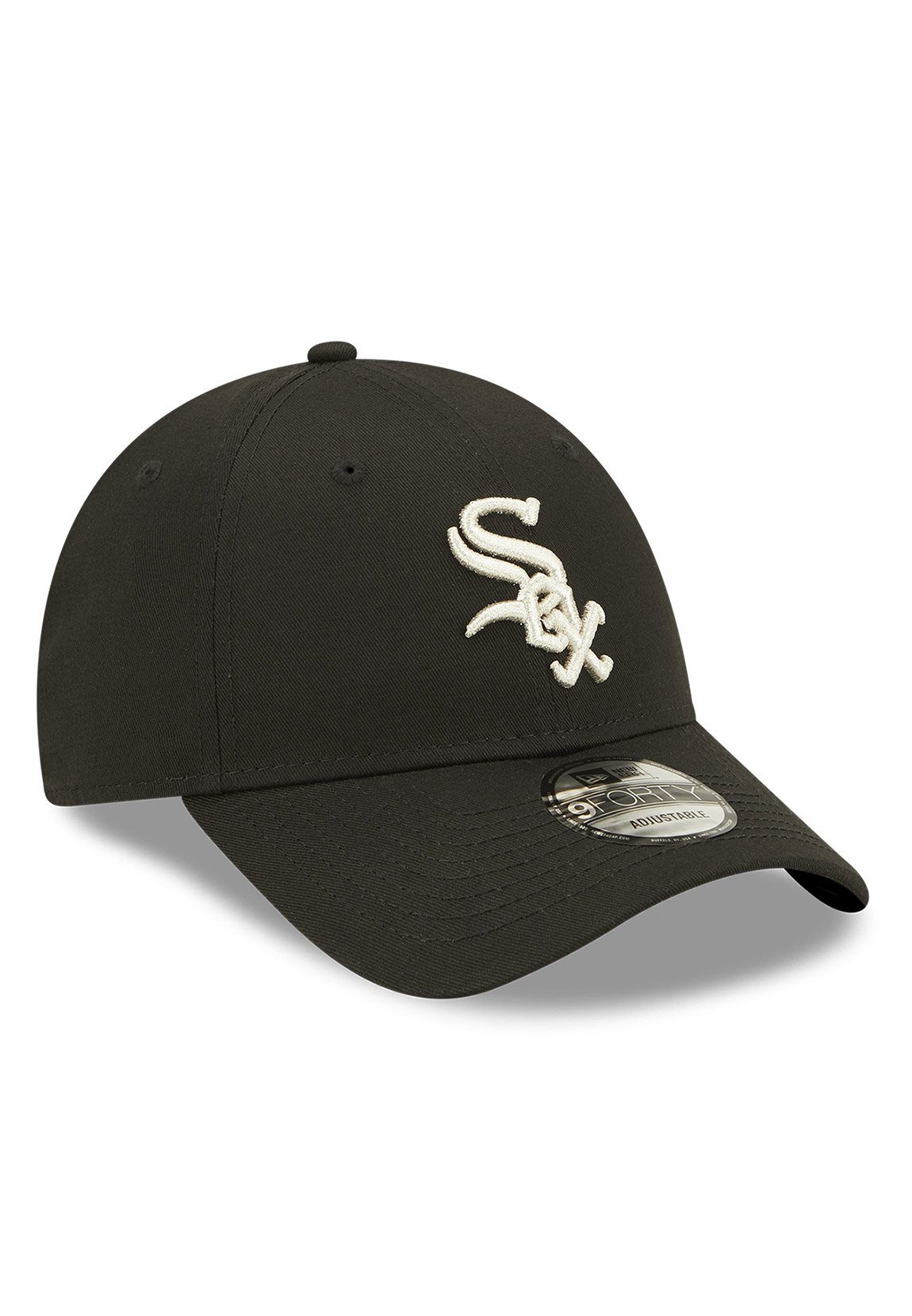 New Era Schwarz Silber SOX Cap 9Forty Baseball CHICAGO Era Metallic New Cap WHITE