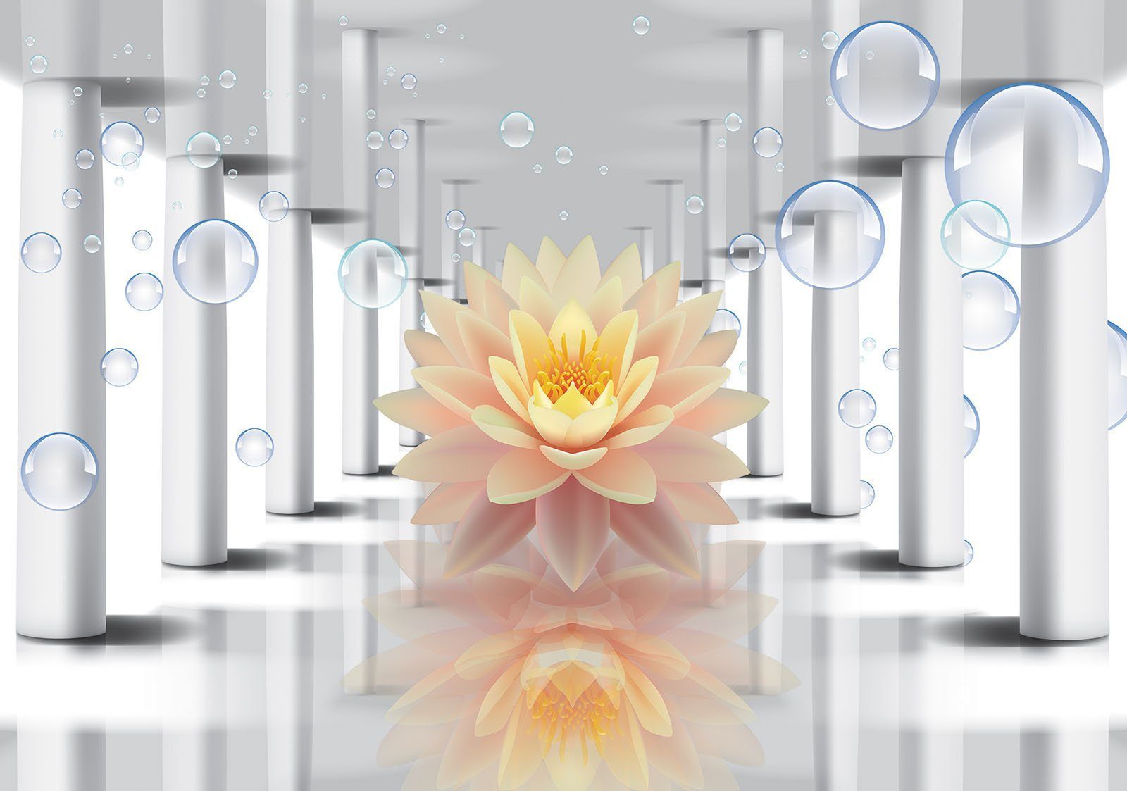 Wallarena Fototapete 3D EFFEKT Blumen Tunnel günstig online kaufen
