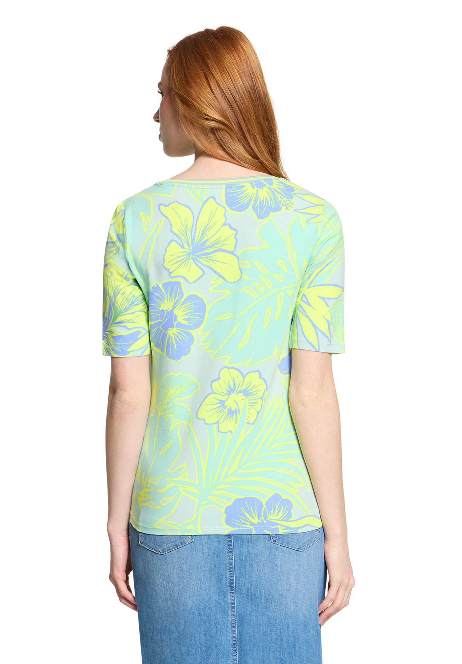 Betty Barclay Kurzarmshirt Damen mit Blumenprint (1-tlg)