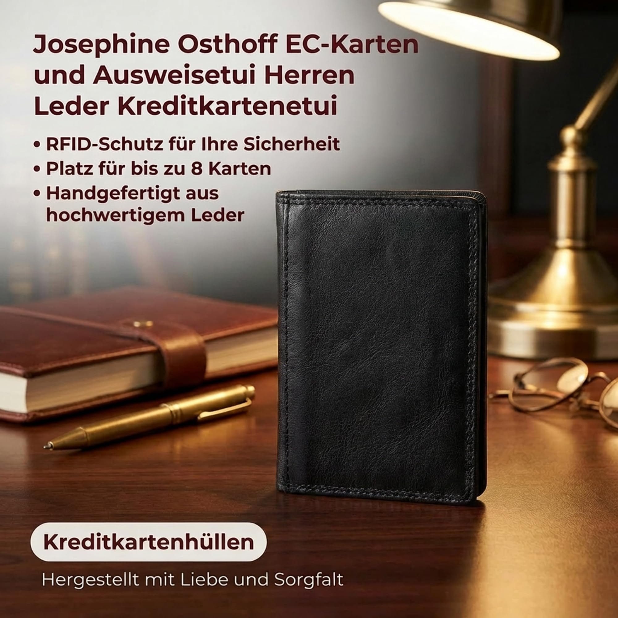 Josephine Osthoff Kartenetui EC-Karten und Ausweisetui schwarz