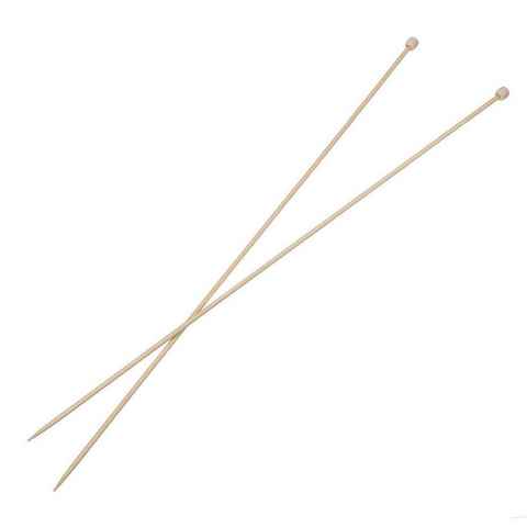 maDDma Stricknadeln 1 Paar Bambus-Stricknadel gerade Länge 35 cm Jackenstricknadeln, 335