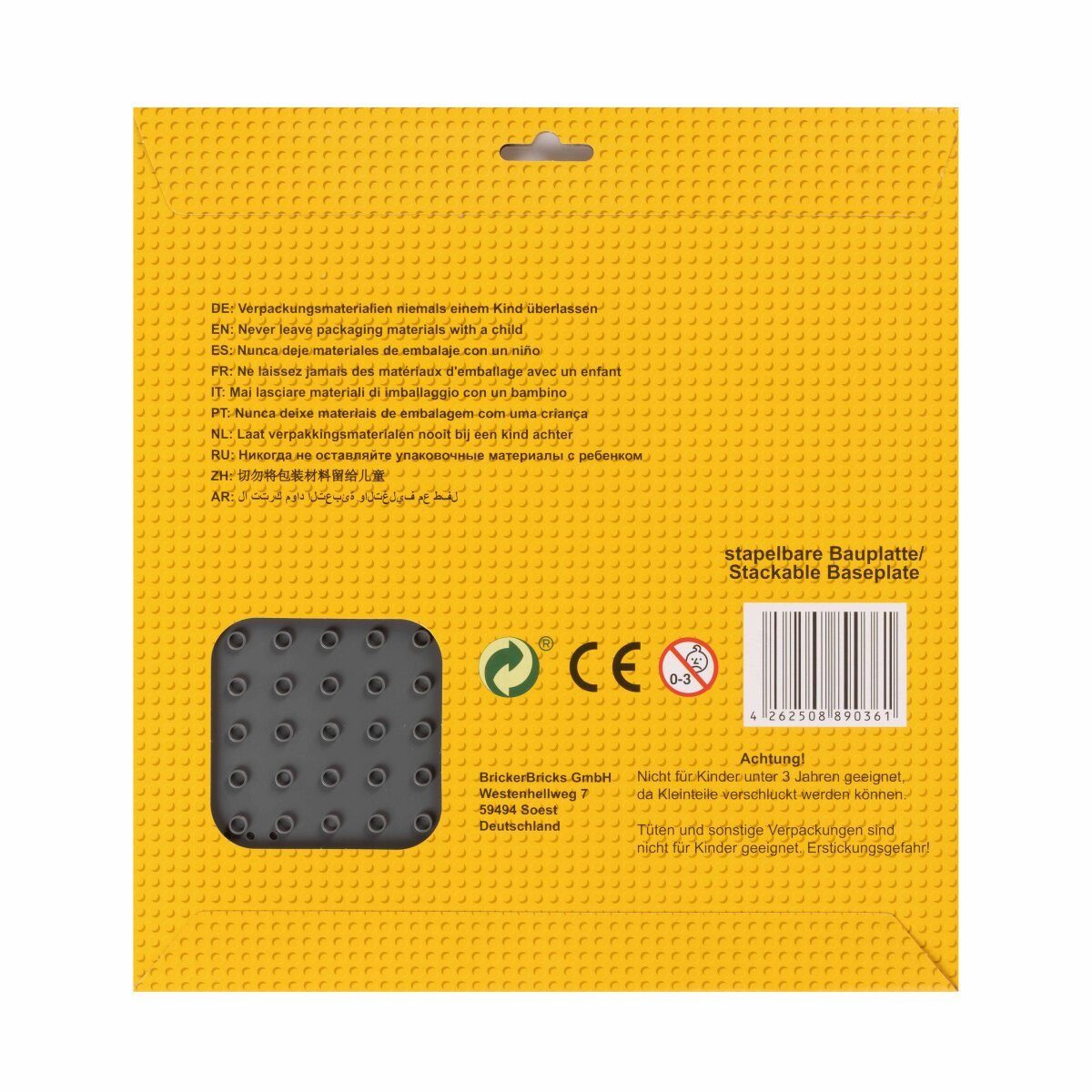 Wisam BR1CKS Baseplate T-Kreuzung 32x32 Spielbausteine