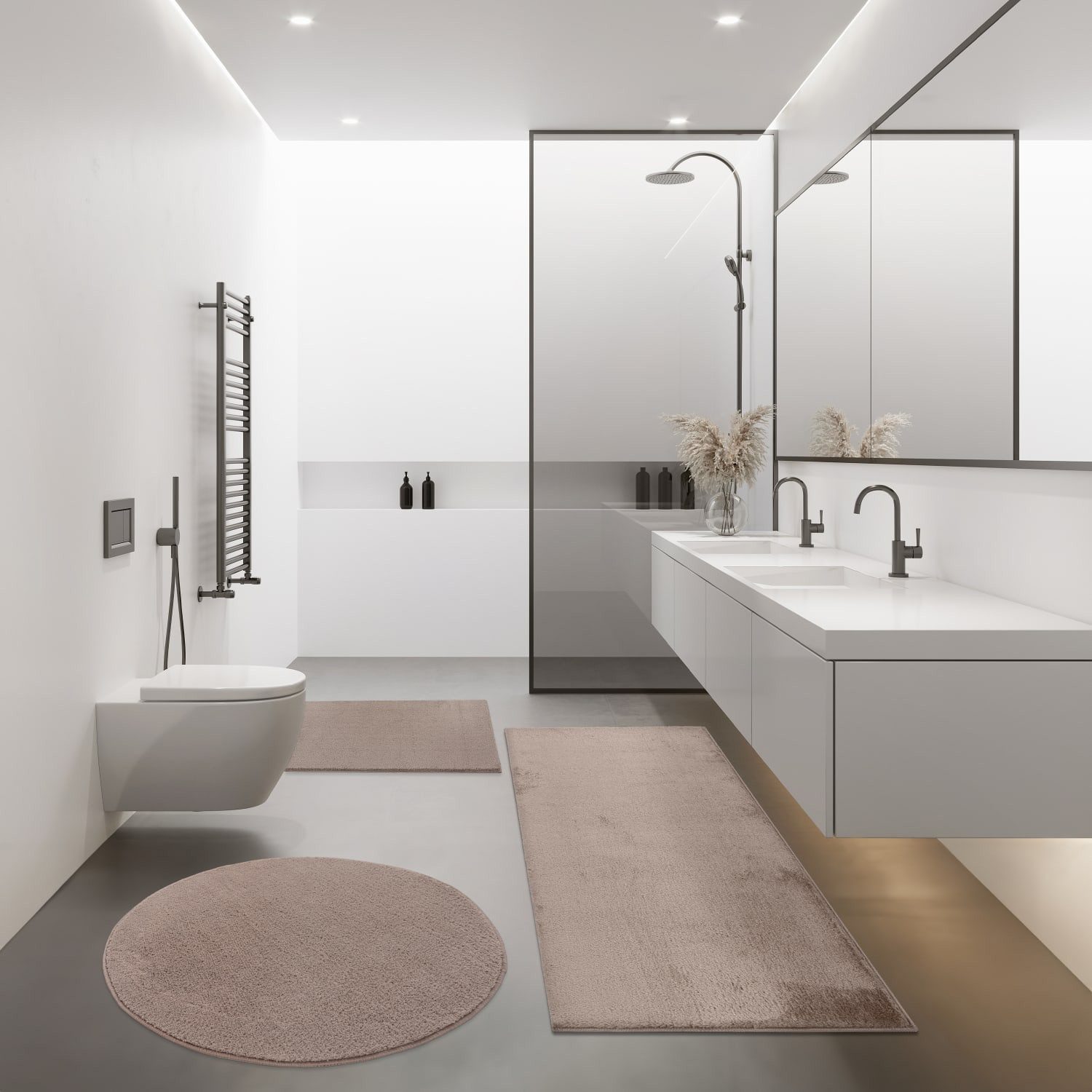 KADIMA DESIGN Teppich waschmaschinenwaschbar Unifarben Flur günstig online kaufen