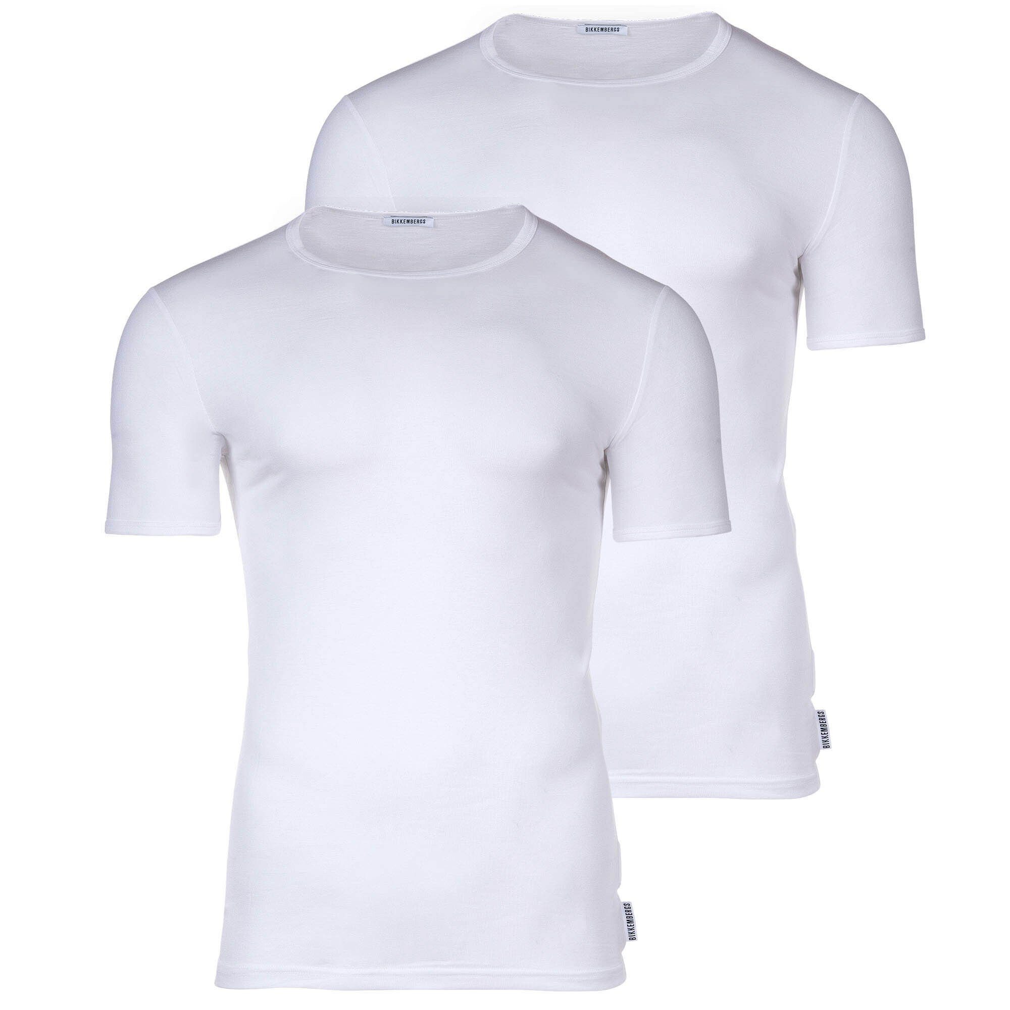 Bikkembergs T-Shirt Herren T-Shirt, 2er Pack - BI-PACK T-SHIRT Weiß