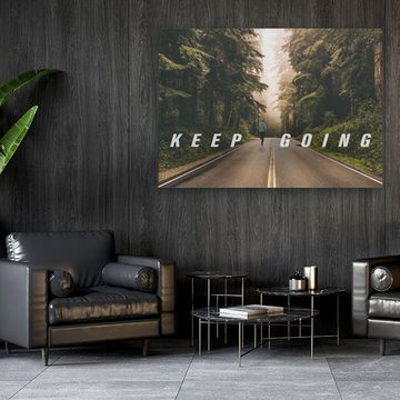 ArtMind XXL-Wandbild KEEP GOING, Premium Wandbilder als Poster & gerahmte Leinwand in verschiedenen Größen, Wall Art, Bild, Canvas