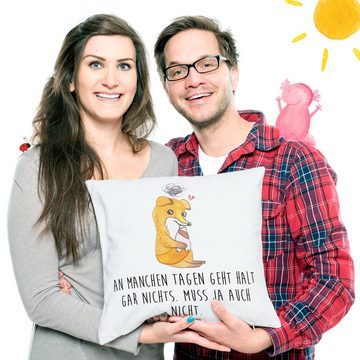 Mr. & Mrs. Panda Dekokissen Fuchs Depressionen - Weiß - Geschenk, Dekokissen, Motivkissen, Kissen, Zauberhafte Motive