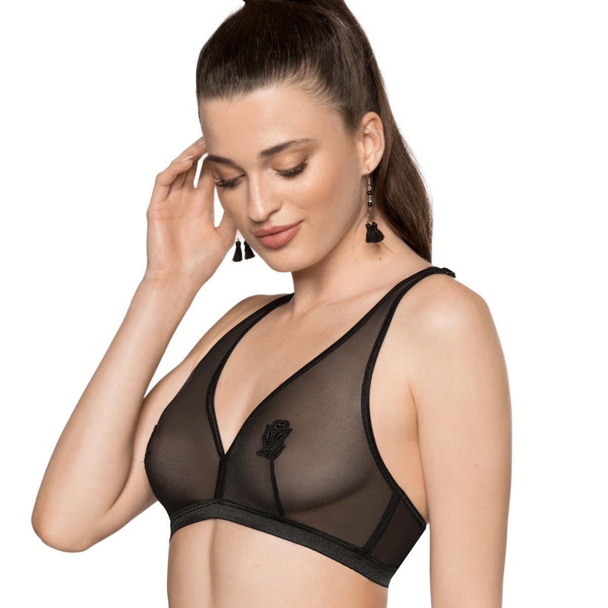 Róza Bustier RZ soft-bra Lisbet - (L,M,S,XL) black