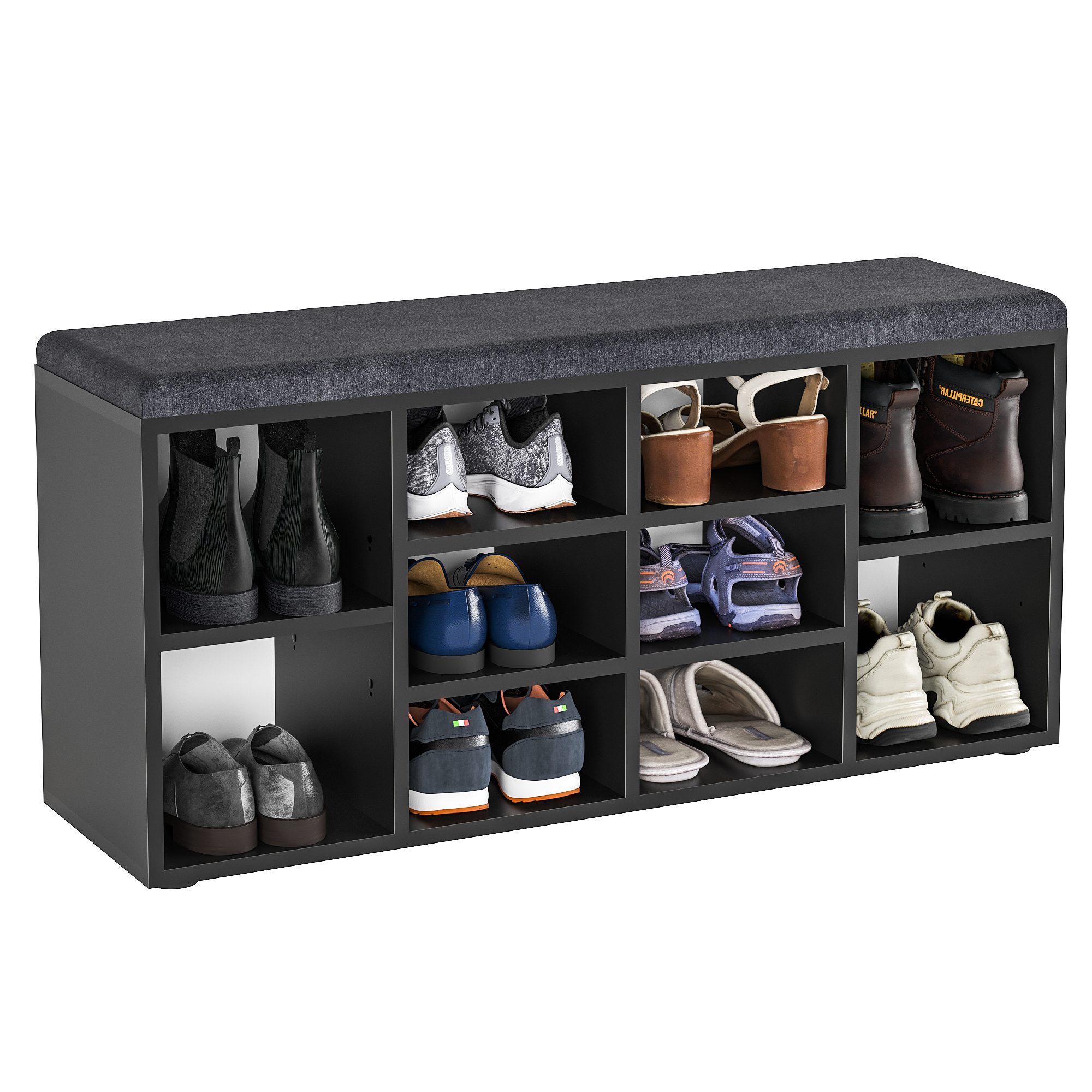 KOMTO Schuhbank Schuhregal Schuhschrank mit Sitzbank günstig online kaufen