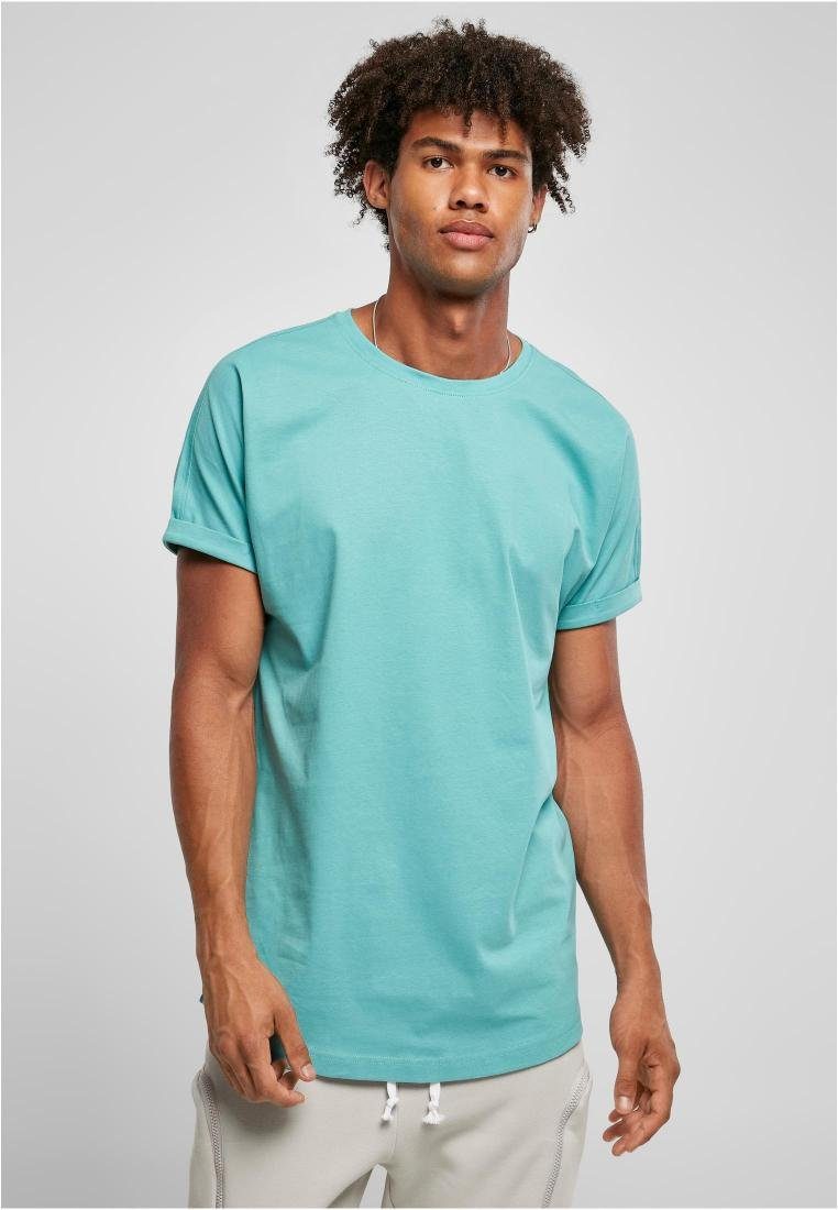 URBAN CLASSICS Rundhalsshirt Long Shaped Turnup günstig online kaufen